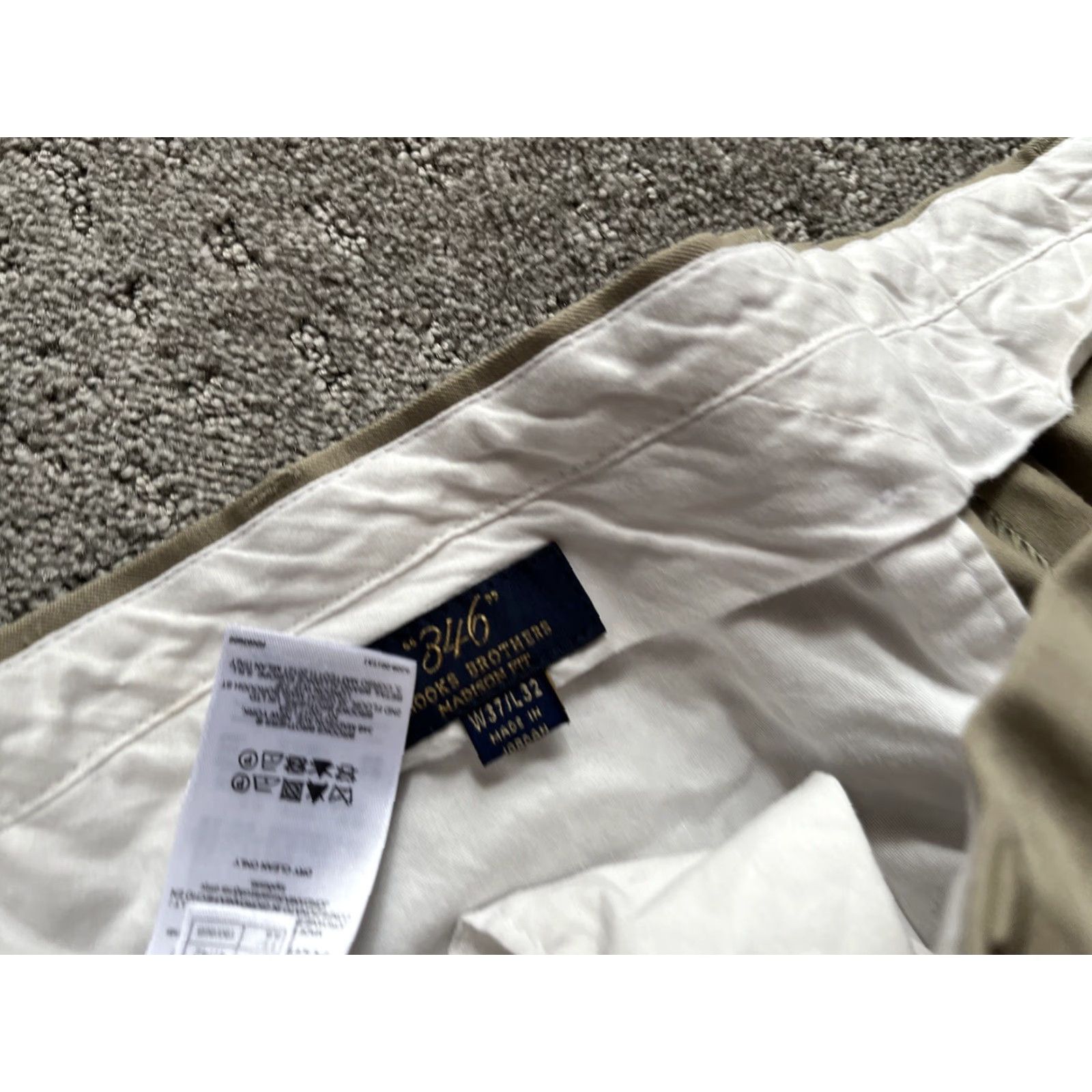 Brooks Brothers Brooks Brothers Madison Dress Pants Wool Beige Mens Sz 37x30 Size US 37 - 5 Thumbnail