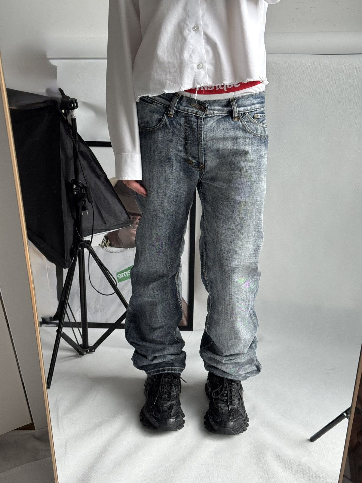 Diesel Vintage Diesel Jeans Dirty Pants faded crash denim distresse Size US 32 / EU 48 - 3 Thumbnail