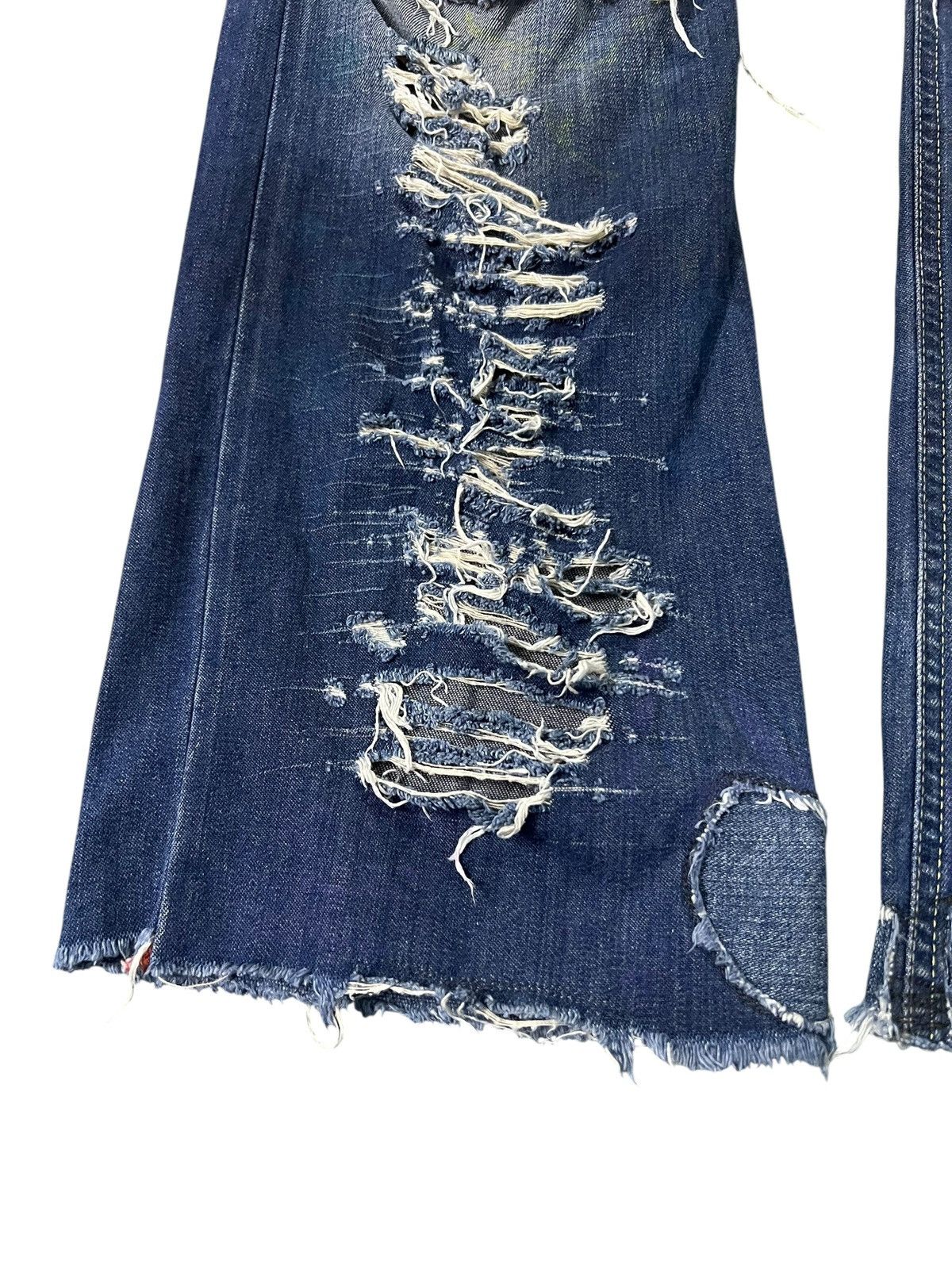 If Six Was Nine Flare Distressed Diesel Denim Gallery Sick Jean Size US 33 - 2 Thumbnail
