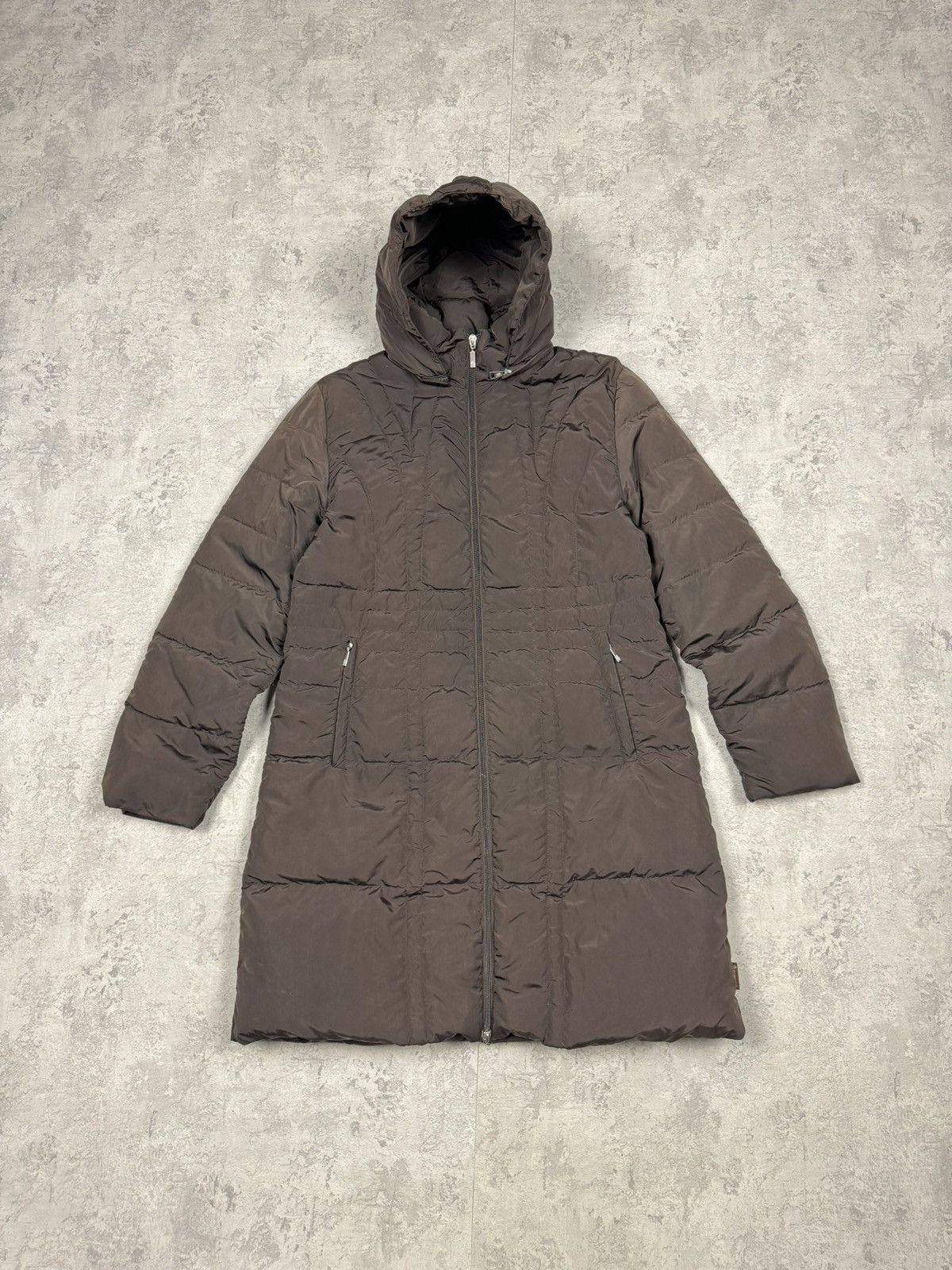 Moncler Vintage Moncler Long Jacket Coat Down Parka Nylon Size 3 Size L / US 10 / IT 46 - 1 Thumbnail