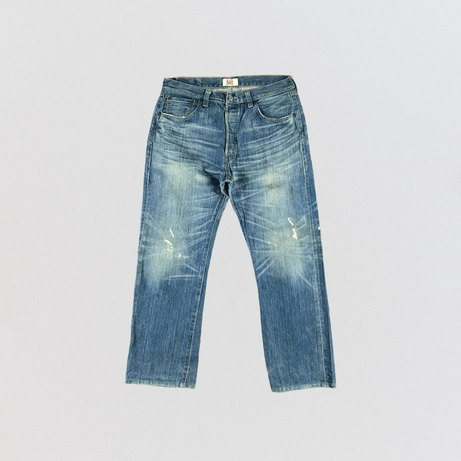 Levi's Vintage Blue Wash Levis 501 Jeans-JM2825 Size US 34 / EU 50 - 1 Thumbnail