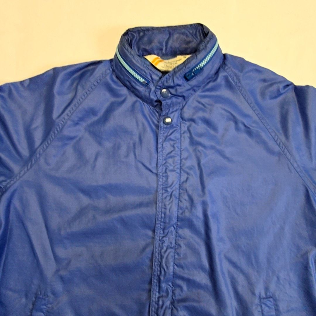 Sears Vintage Sears Hooded Windbreaker Blue L Jacket 80s Size US L / EU 52-54 / 3 - 4 Thumbnail