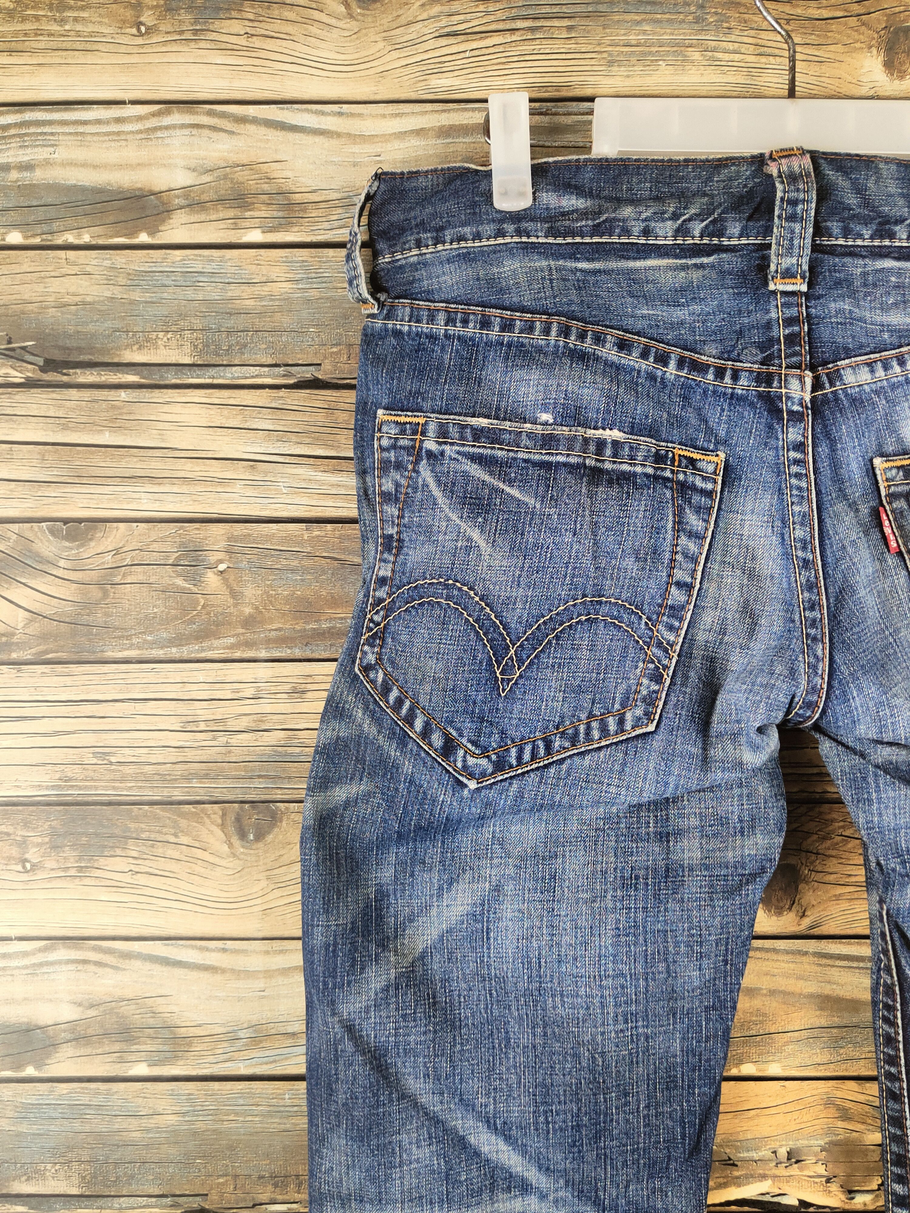 Levi's Levi's Dark Blue Distressed Ripped Jeans #S2854 Size US 31 - 8 Thumbnail