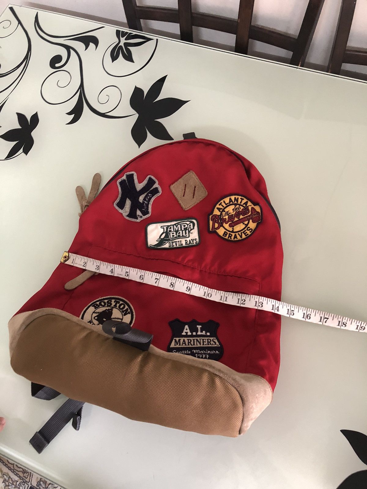 Japanese Brand Rare❗️Vintage MLB x Uniqlo Multi Patches Clup Bag Pack Size ONE SIZE - 18 Thumbnail
