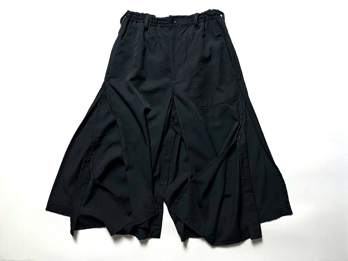 image of 14’ Yohji Yamamoto Mainline Double Layer Pants in Black, Men's (Size 32)