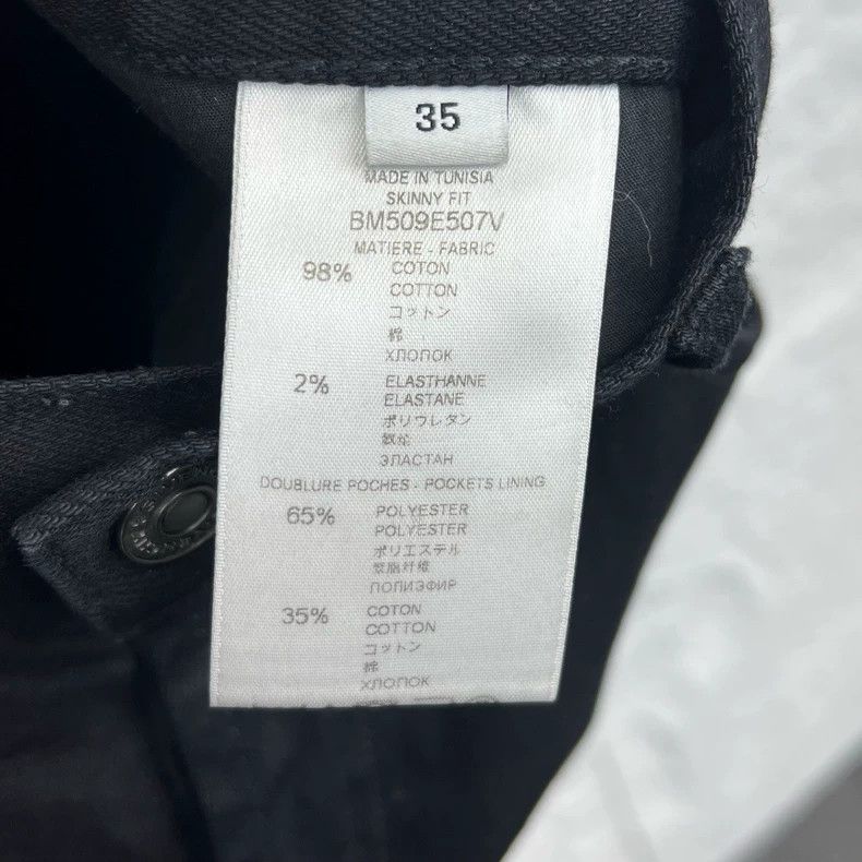 Givenchy Givenchy Sise35 Black Logo Leather Label Denim Shorts Size Size US 30 / EU 46 - 4 Thumbnail