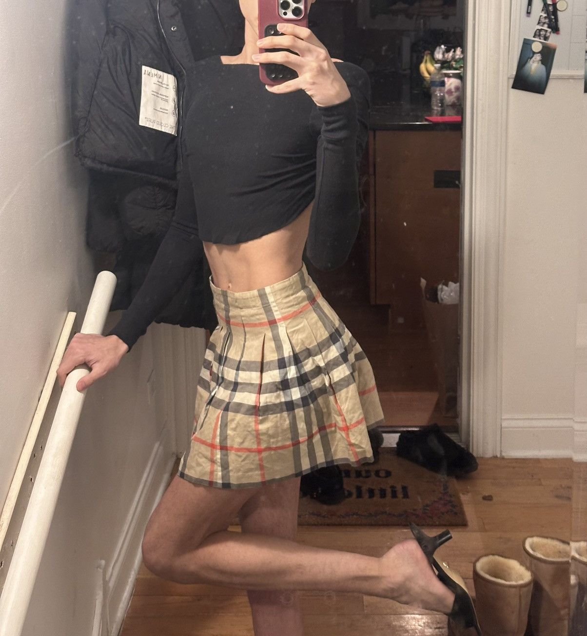 Burberry Vintage Burberry Nova check pleated skirt with belt Size 25" / US 0 / IT 36 - 3 Thumbnail