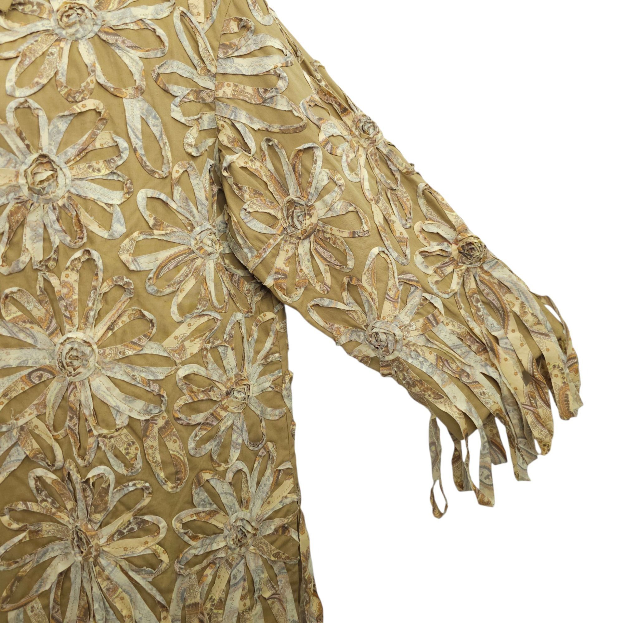Other Pong Poco Shirt XL 3D Floral Appliqué Fabric Ribbons Bohemia Size XL / US 12-14 / IT 48-50 - 13 Thumbnail