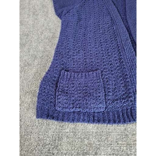 Vintage Vintage Bonnie Lee Leroy Cardigan Women Sz 48 Blue Cable Kni Size XL / US 12-14 / IT 48-50 - 6 Thumbnail