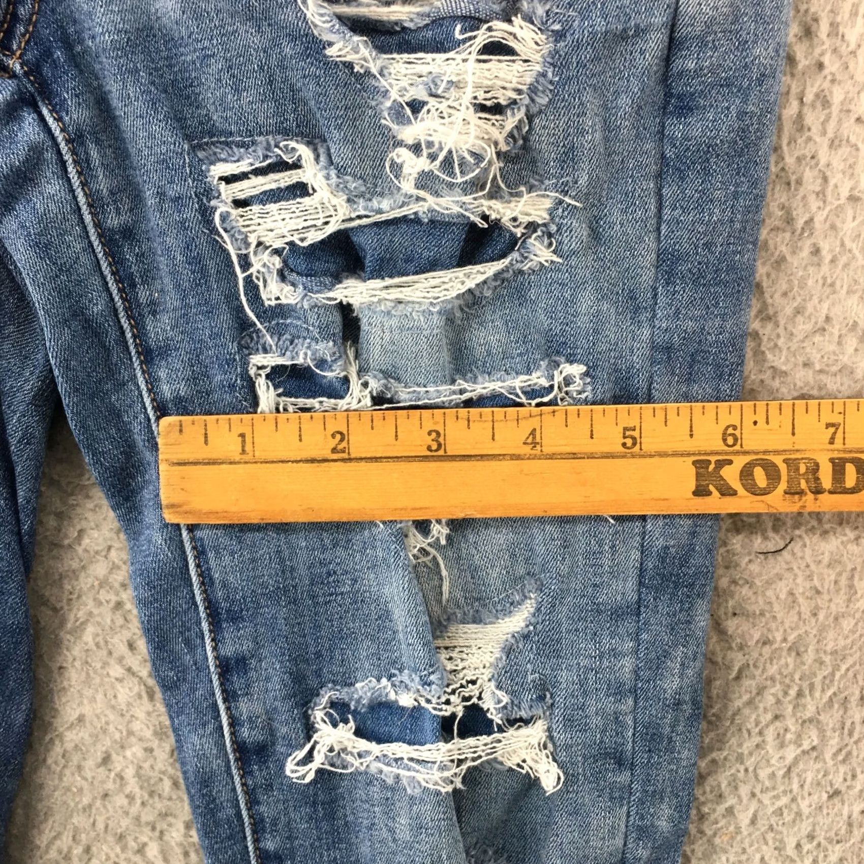 American Eagle Outfitters American Eagle Jeans Hi-Rise Jegging Womens Blue Denim Zip Fly Size 2 (27x28) Size 26" / US 2 / IT 38 - 6 Thumbnail