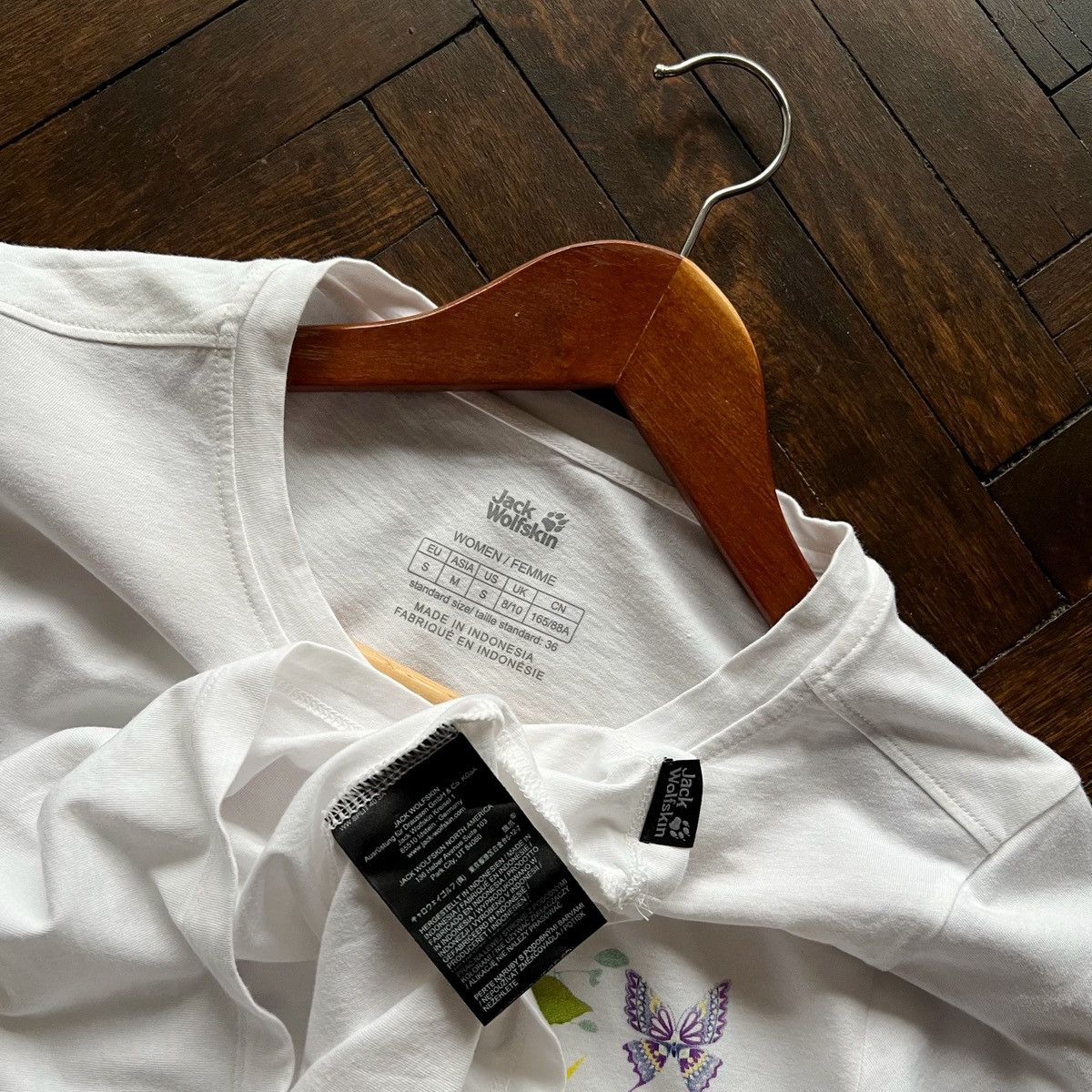 Jack Wolfskin Jack Wolfskin Womens White Short Sleeve Tee Paradise Logo Size S / US 4 / IT 40 - 5 Thumbnail