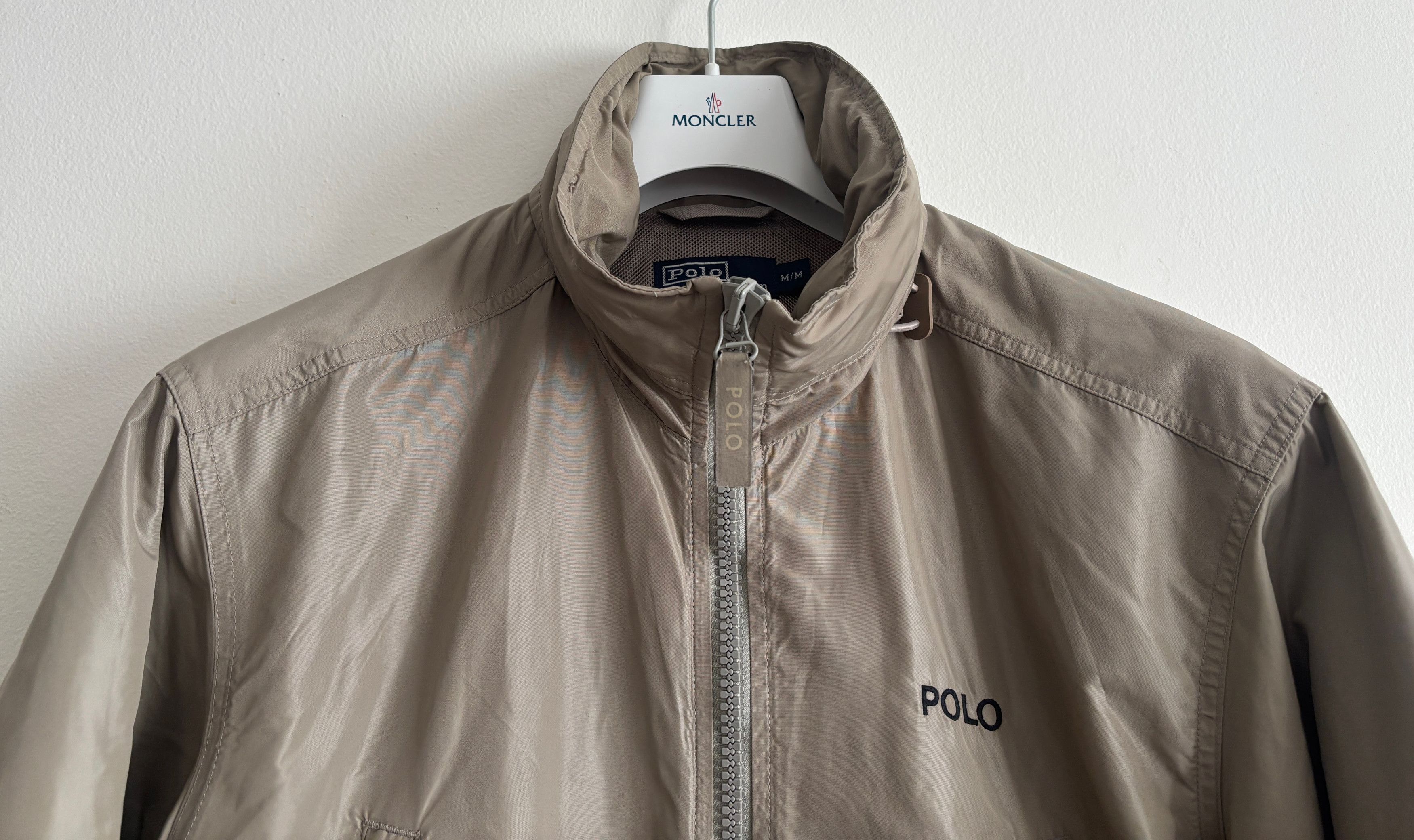 Polo Ralph Lauren VTG Nylon Zip-Up Tan Windbreaker/ Rain Jacket M - Large Size US M / EU 48-50 / 2 - 2 Thumbnail