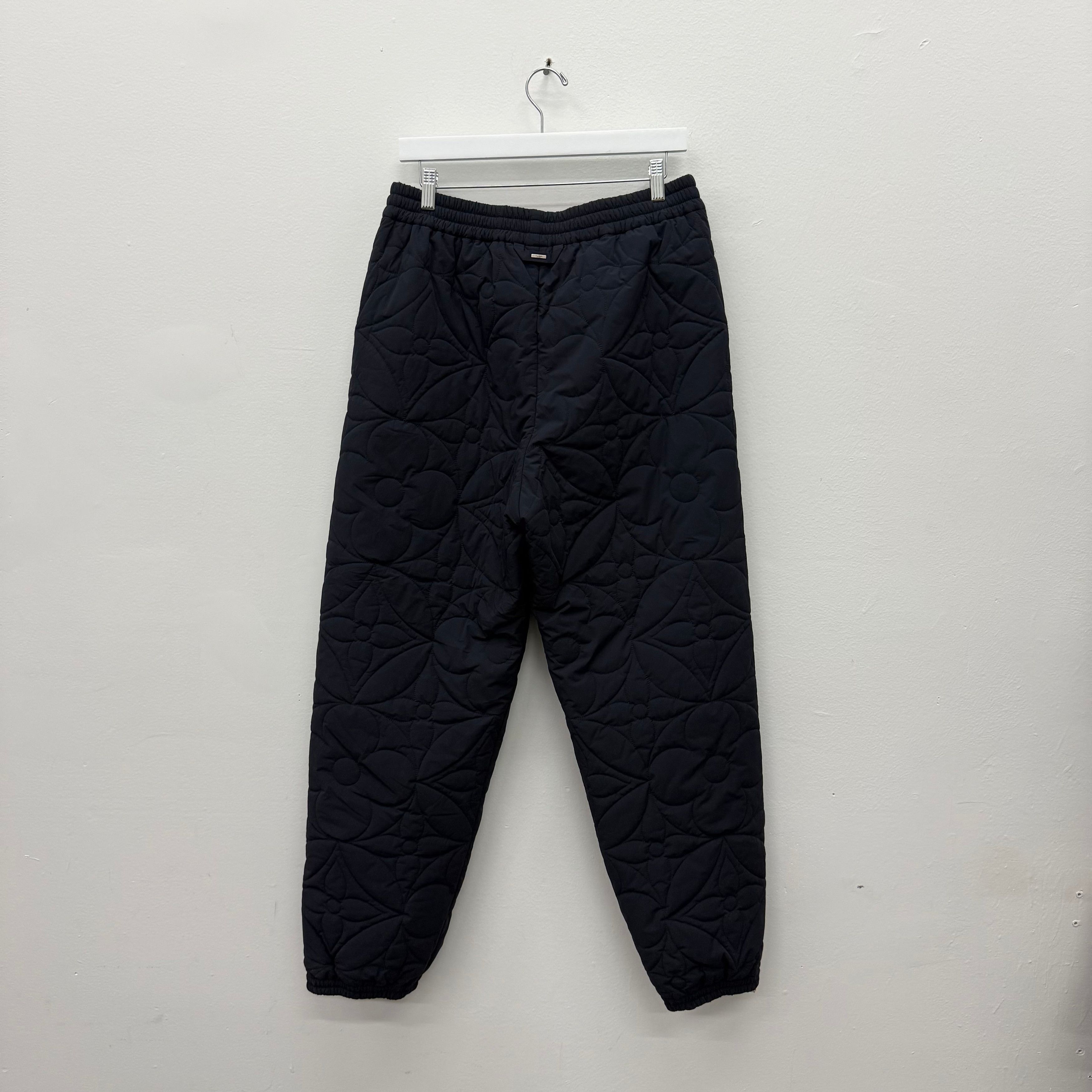 Louis Vuitton Louis Vuitton Black Flower Monogram Track Pants Size US 30 / EU 46 - 2 Thumbnail