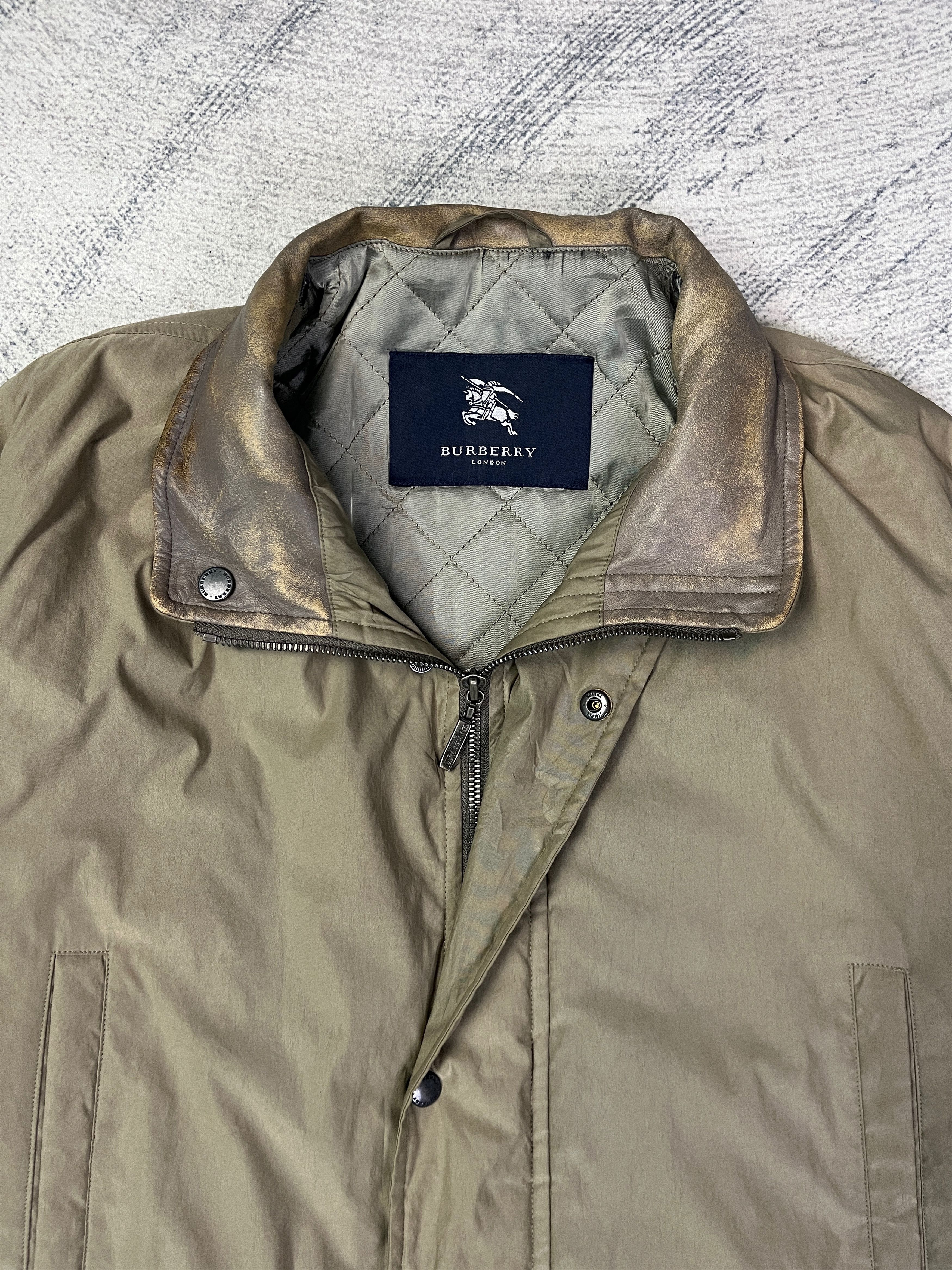 Burberry Burberry Jacket Leather Collar Quilted Lining Size US L / EU 52-54 / 3 - 4 Thumbnail