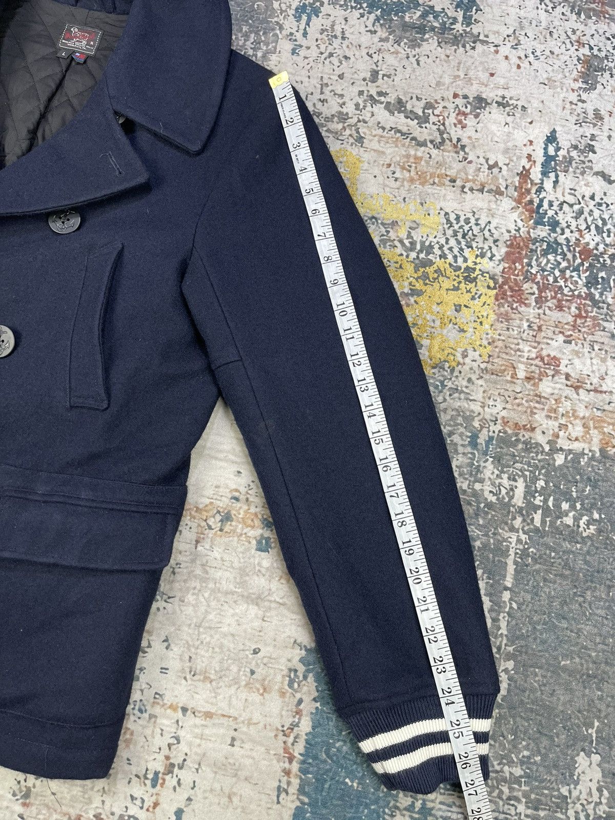 Woolrich Woolen Mills Woolrich Wool Double Breasted Navy Sailor Peacoat Size US L / EU 52-54 / 3 - 11 Thumbnail