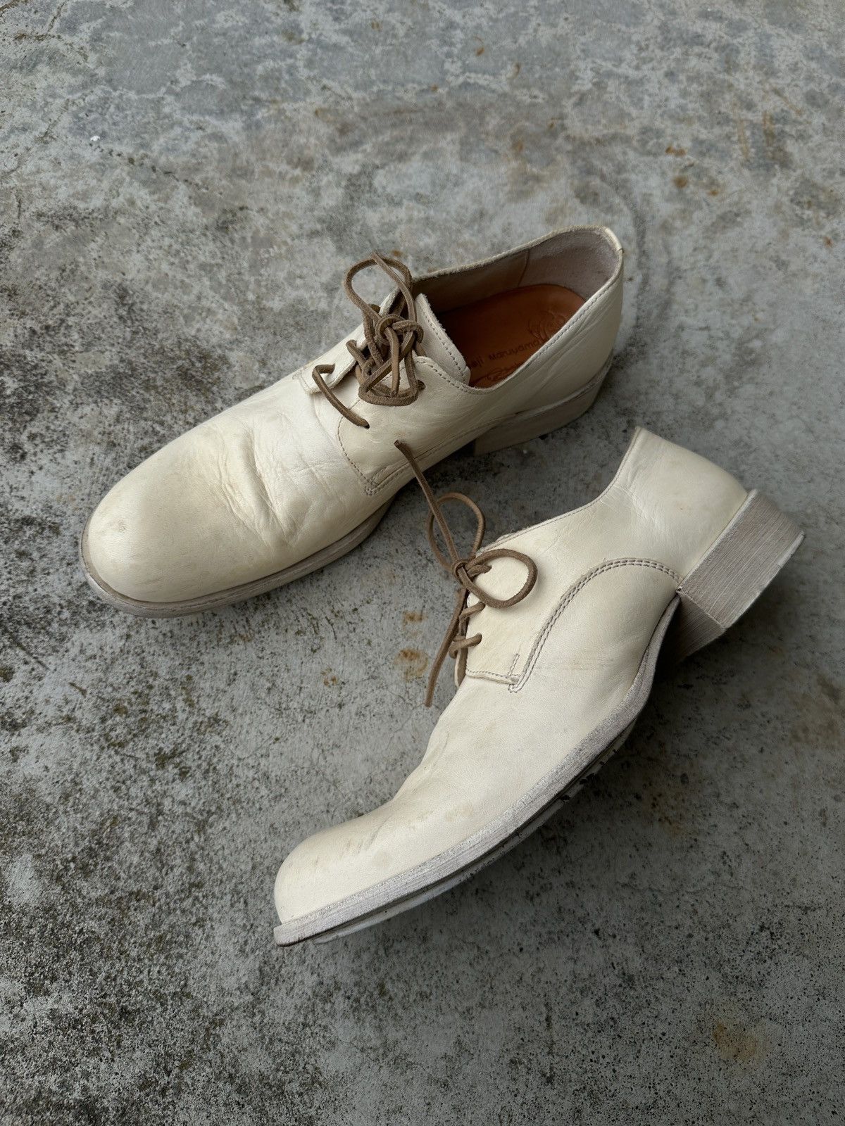 Japanese Brand Kyoji Maruyama ivory bagguette clown leather derby ccp guidi Size US 9.5 / EU 42-43 - 11 Thumbnail