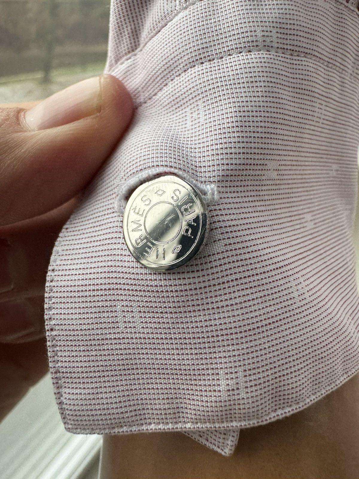 Hermes Monogram Hermes Shirts Button Ups M-L Size US L / EU 52-54 / 3 - 3 Thumbnail