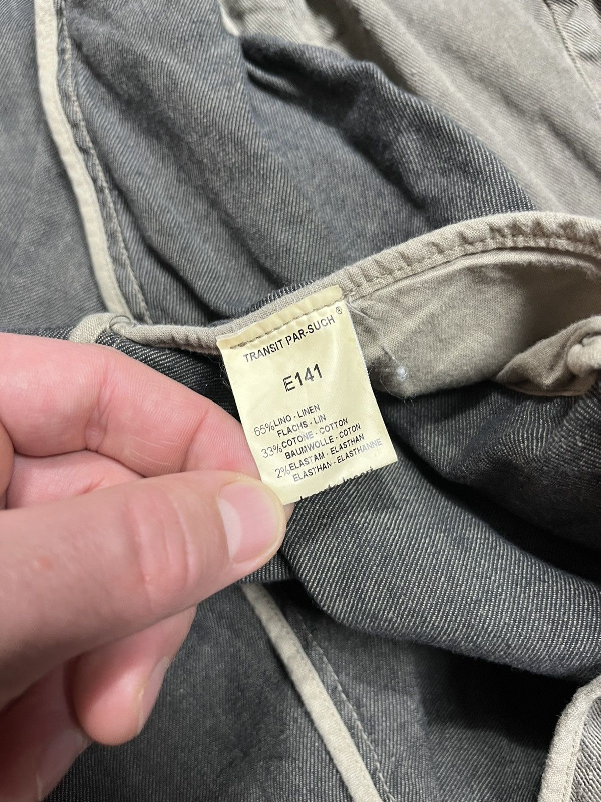 Transit Transit Par-Such Linen Asymmetric Coat Jacket Olive Size 3 Size M / US 6-8 / IT 42-44 - 13 Thumbnail