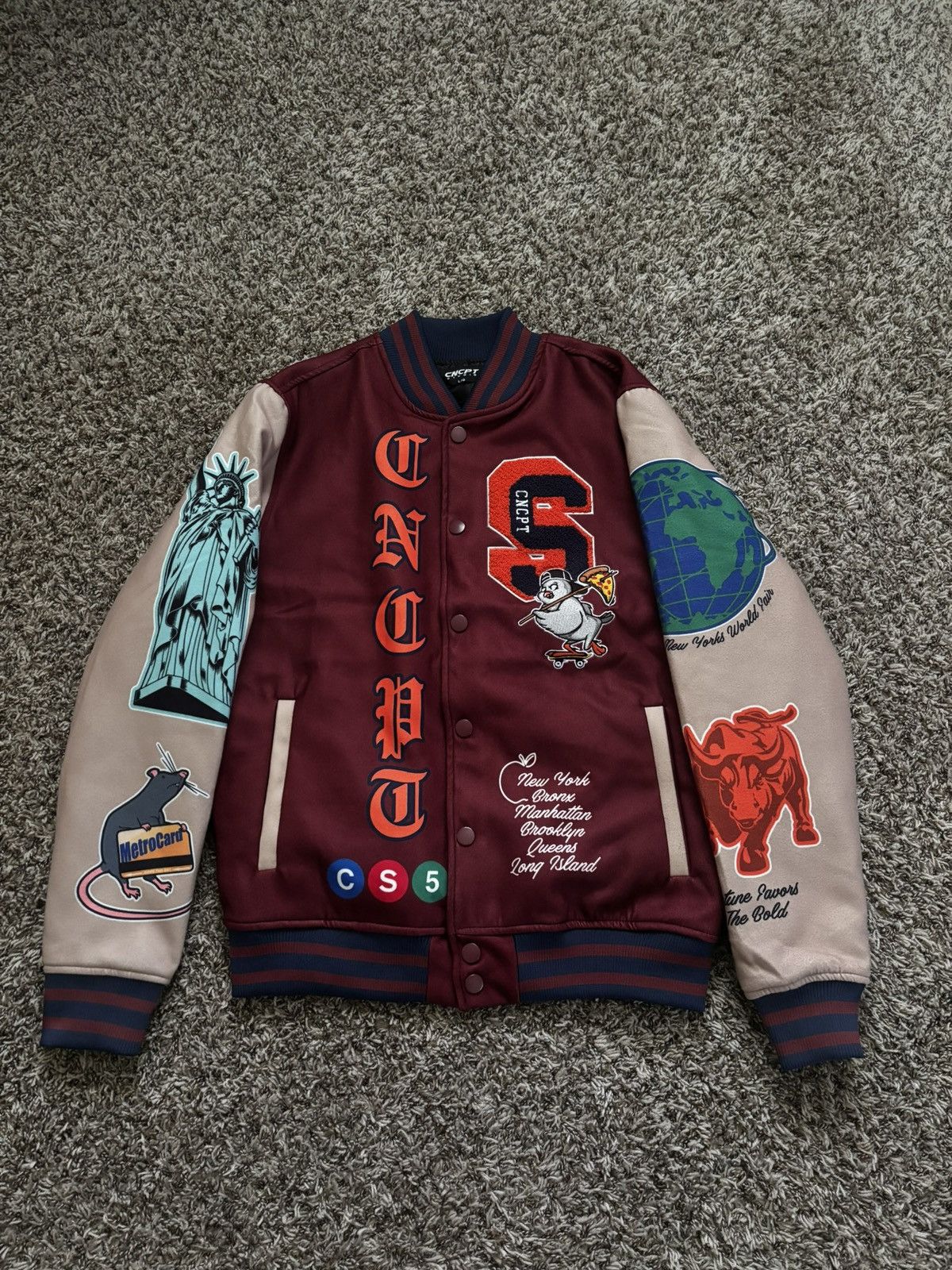Other Concept Varsity Jacket Embroidered Patch Streetwear Bomber Size US L / EU 52-54 / 3 - 1 Thumbnail