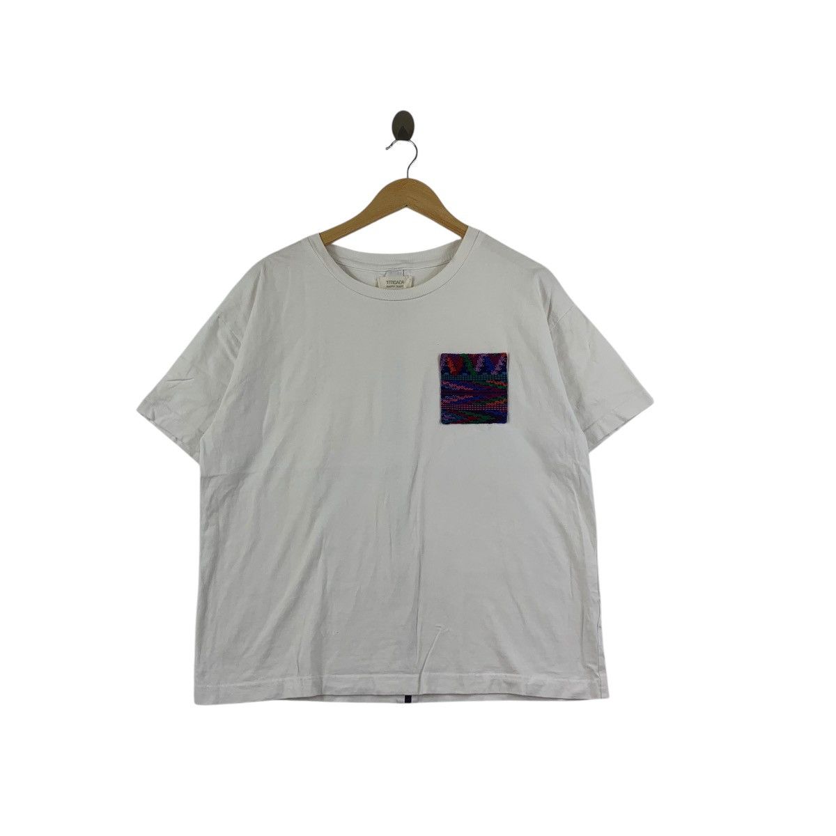 Vintage TITICACA HAPPY TRADE Aztec Navajo Pocket Tee Shirt