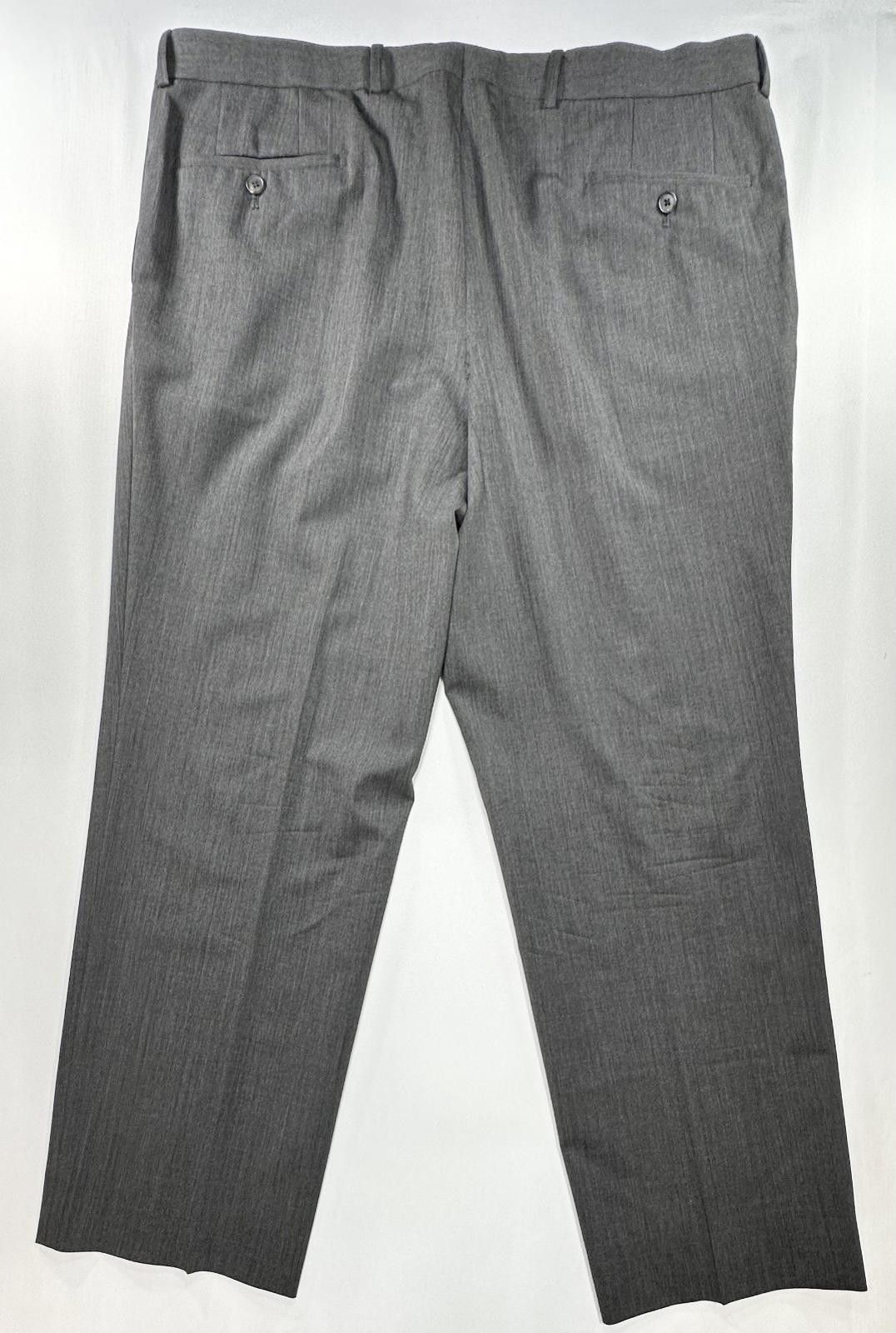 Hugo Boss Hugo Boss Flat Front Dress Pants Gray Mens 42/30 Size US 42 / EU 58 - 2 Thumbnail