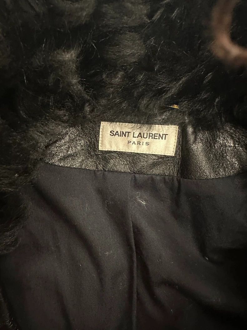 Saint Laurent Paris Saint Laurent Paris Women's fur collar leather jacket-2506 Size US S / EU 44-46 / 1 - 2 Thumbnail