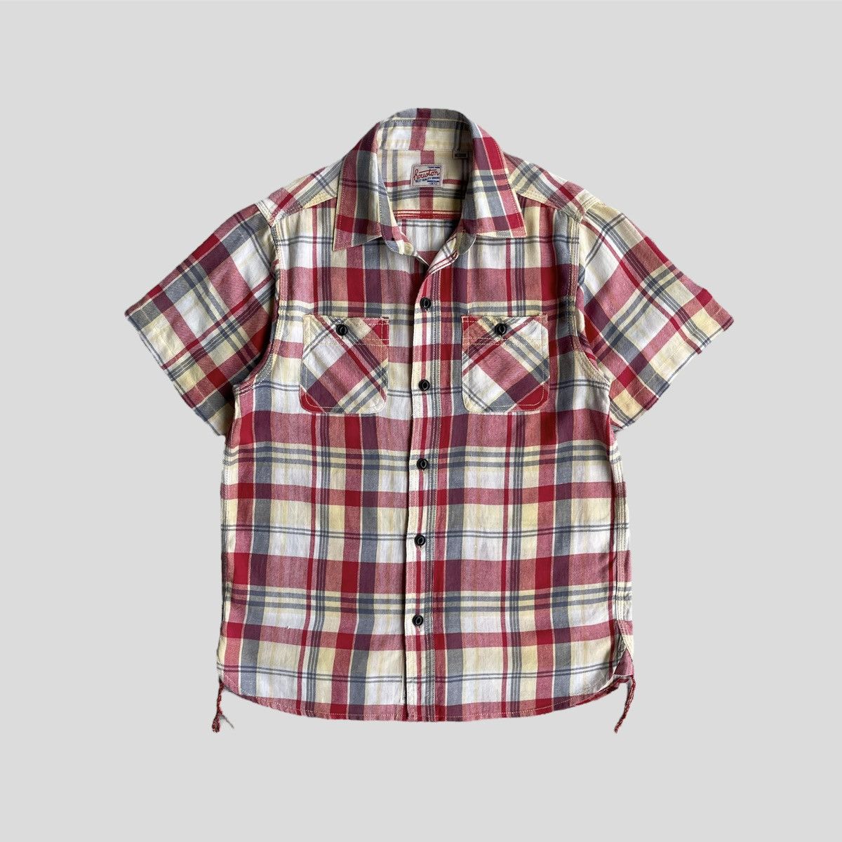 Japanese Brand Houston Plaid Double Pocket Shirt Size US M / EU 48-50 / 2 - 1 Thumbnail