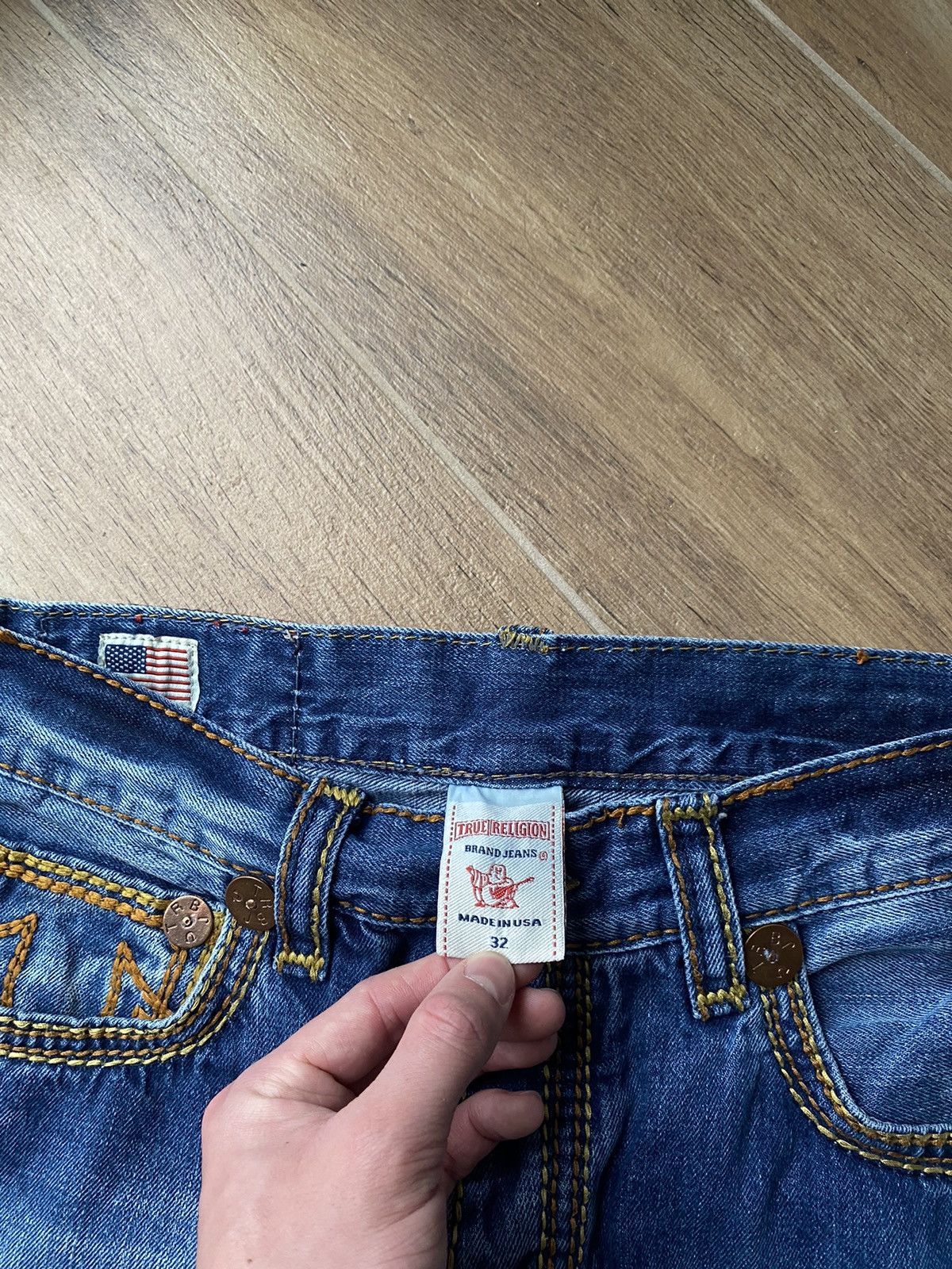 Vintage True Religion Jeans Faded Japanese Avant Garde Y2K