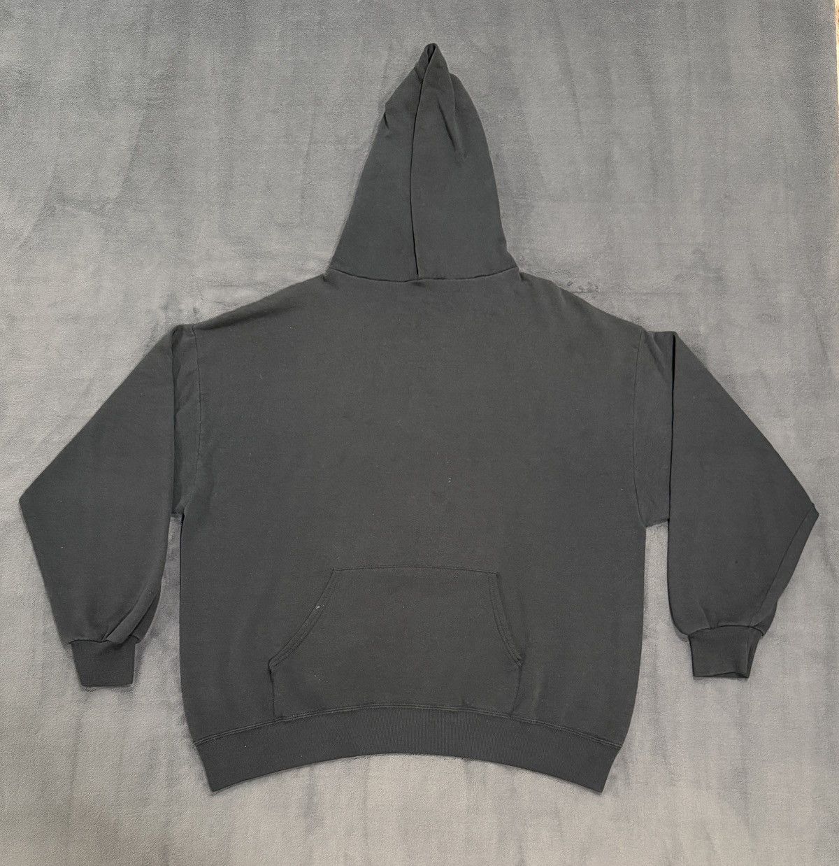 Jerzees Vintage 90s Jerzees Activewear Faded Black Blank Hoodie Size US XXL / EU 58 / 5 - 3 Thumbnail