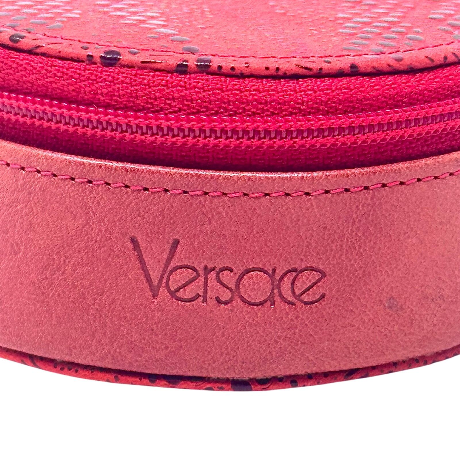 Versace Versace Red Zipper Pouch Size ONE SIZE - 12 Thumbnail
