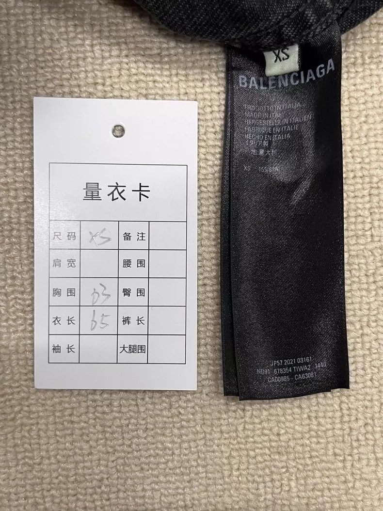 Balenciaga Balenciaga Solid Graffiti Single-Breasted Lapel Long-Sleeve Size US XS / EU 42 / 0 - 4 Thumbnail