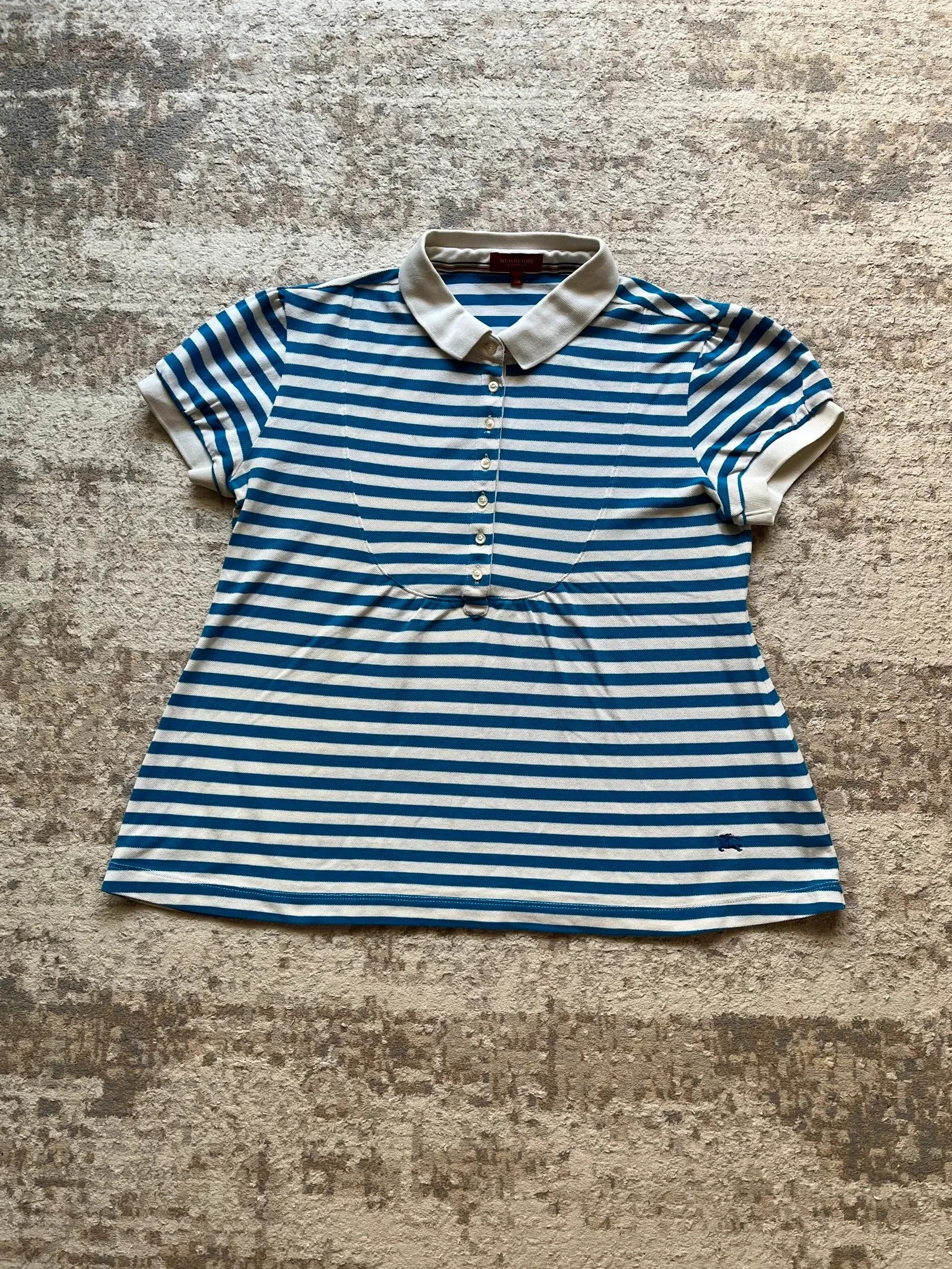 Burberry Burberry London Vintage 2000s Y2K Women’s Polo Shirt Size XL / US 12-14 / IT 48-50 - 8 Thumbnail