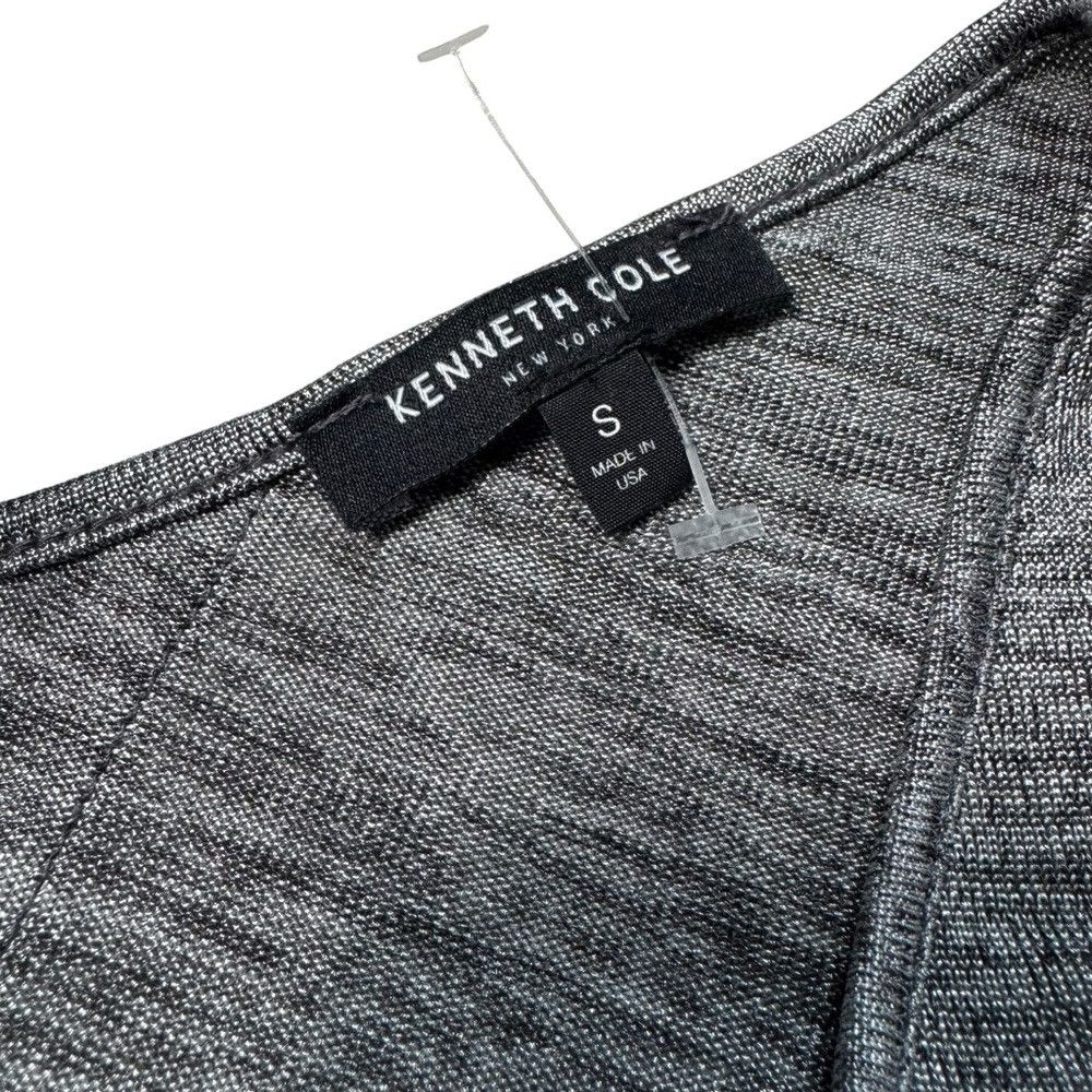 Kenneth Cole Kenneth Cole Grey Melange Hi Low V-Neck Sweater Size S Size S / US 4 / IT 40 - 6 Thumbnail