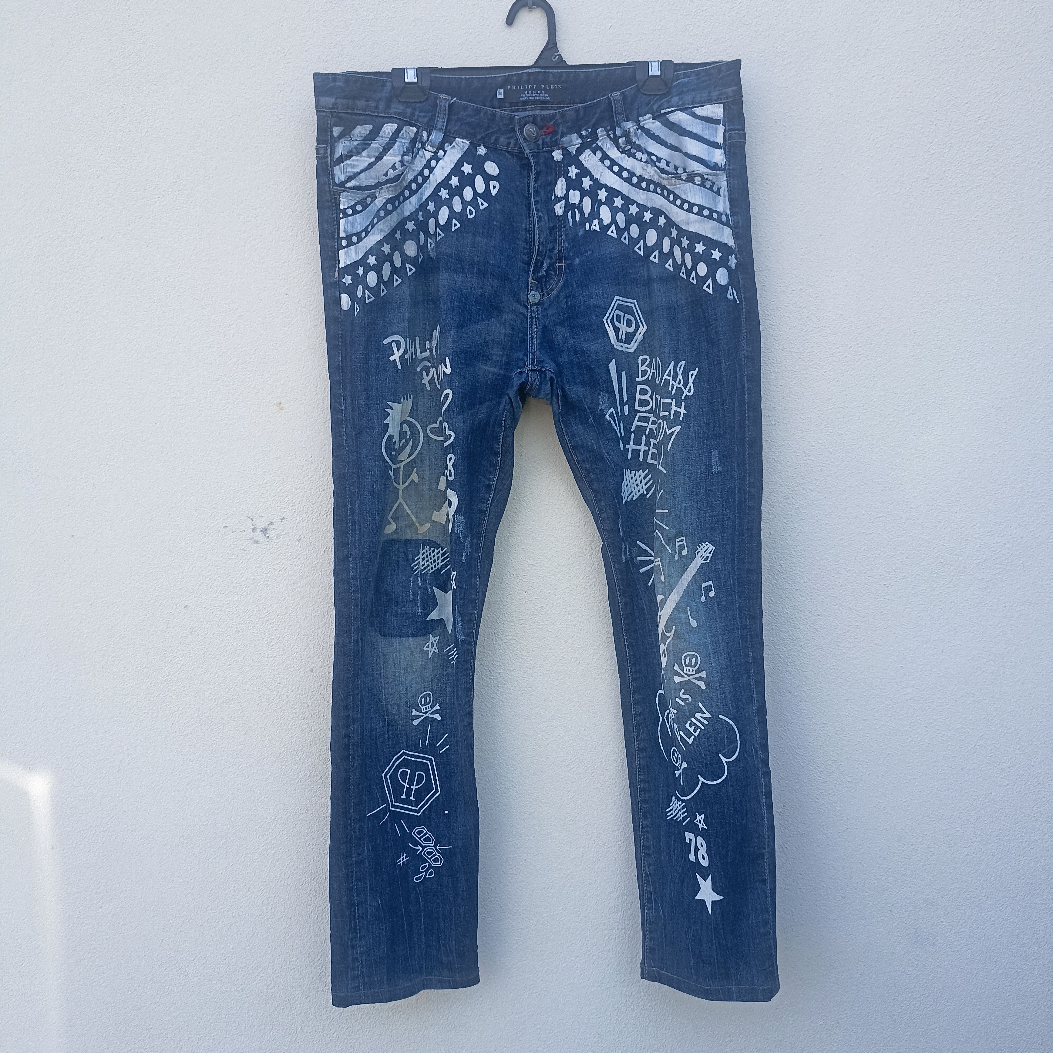 Other Philipp Plein Homme painted jean Size US 36 / EU 52 - 1 Thumbnail