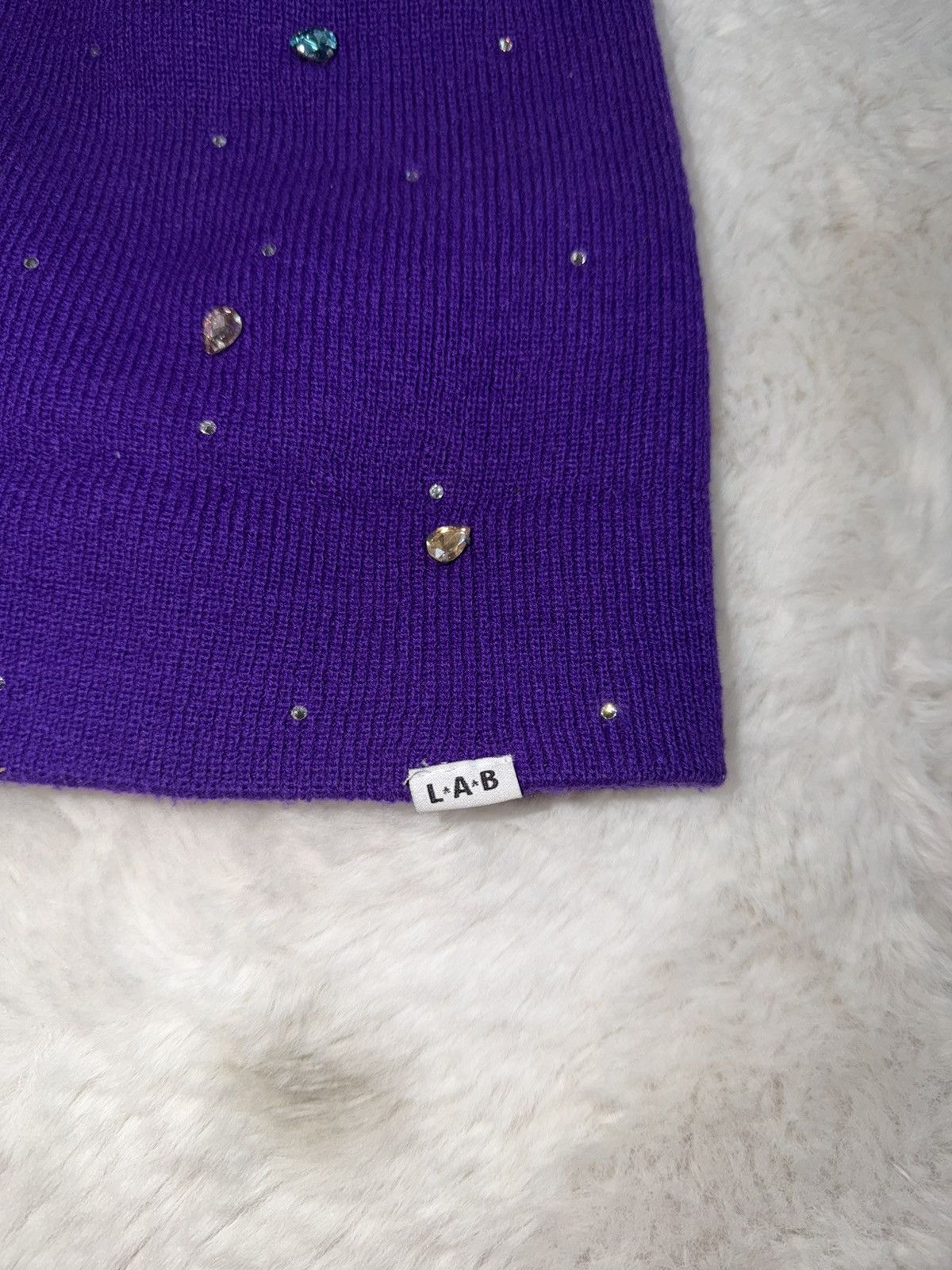 Other Lab (Life’s a blur) purple beanie Size ONE SIZE - 2 Thumbnail