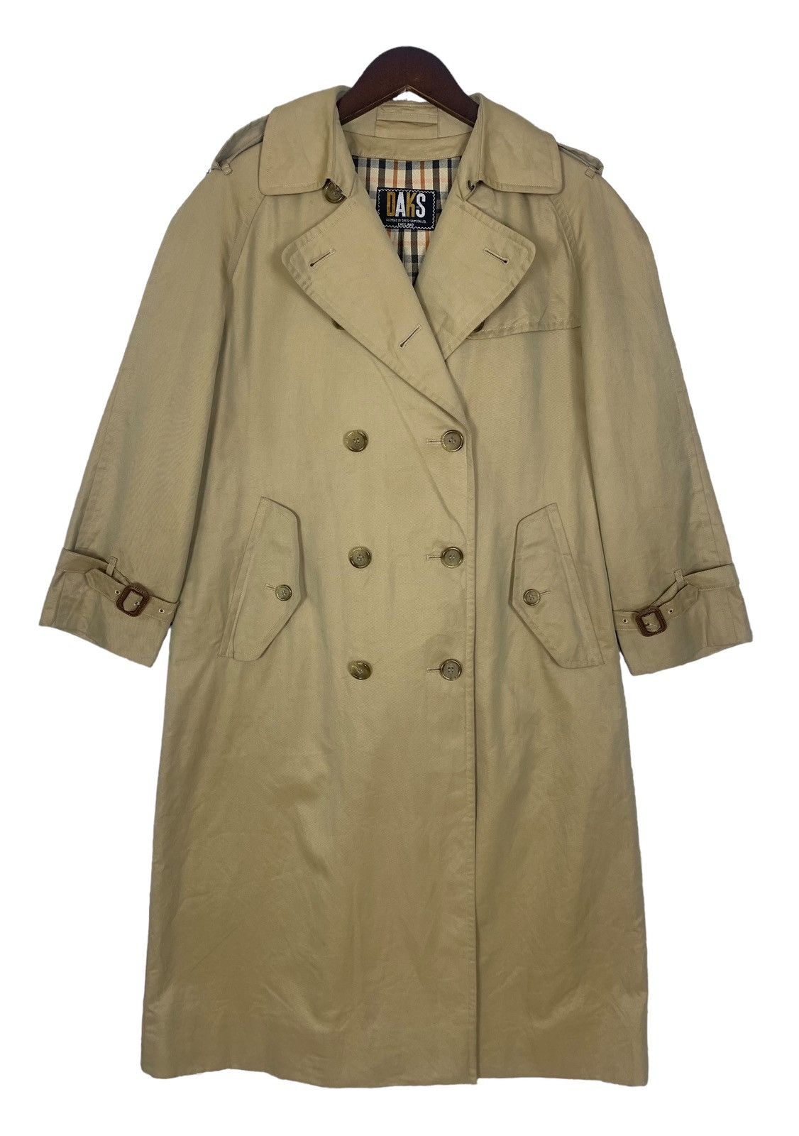 DAKS Daks By Simpson Ltd London Luxury Trench Long Coat Size S / US 4 / IT 40 - 2 Thumbnail