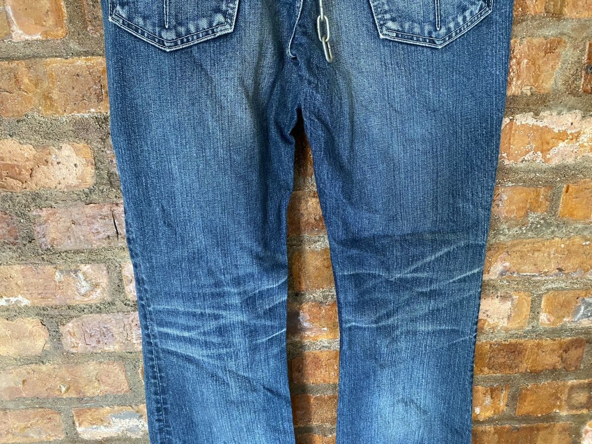 Backbone × Obelisk × Shellac 2000s Backbone Japan Embroidered logo Flare denim Size US 32 / EU 48 - 15 Thumbnail
