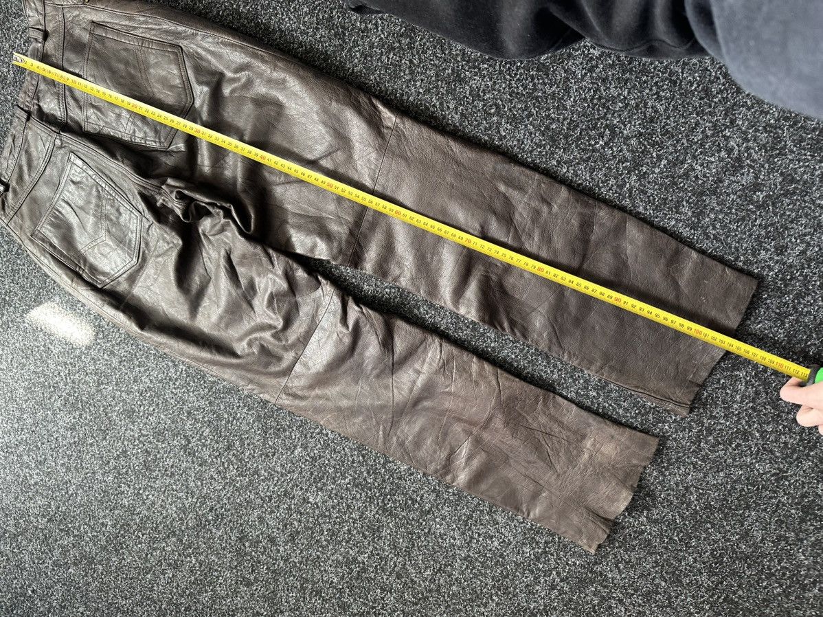 Cowboy Equipment 🚨GRAIL BOOTCUT BROWN Cowboy Biker Leather Pants Size US 27 - 14 Thumbnail