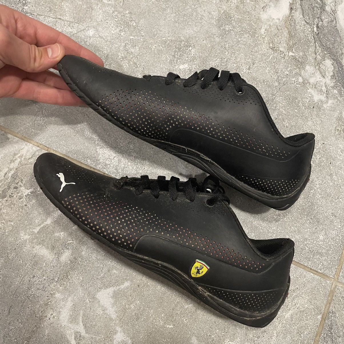 Ferrari × Puma Vintage Puma Ferrari Black Leather Low Sneakers boots speed Size US 10.5 / EU 43-44 - 4 Thumbnail