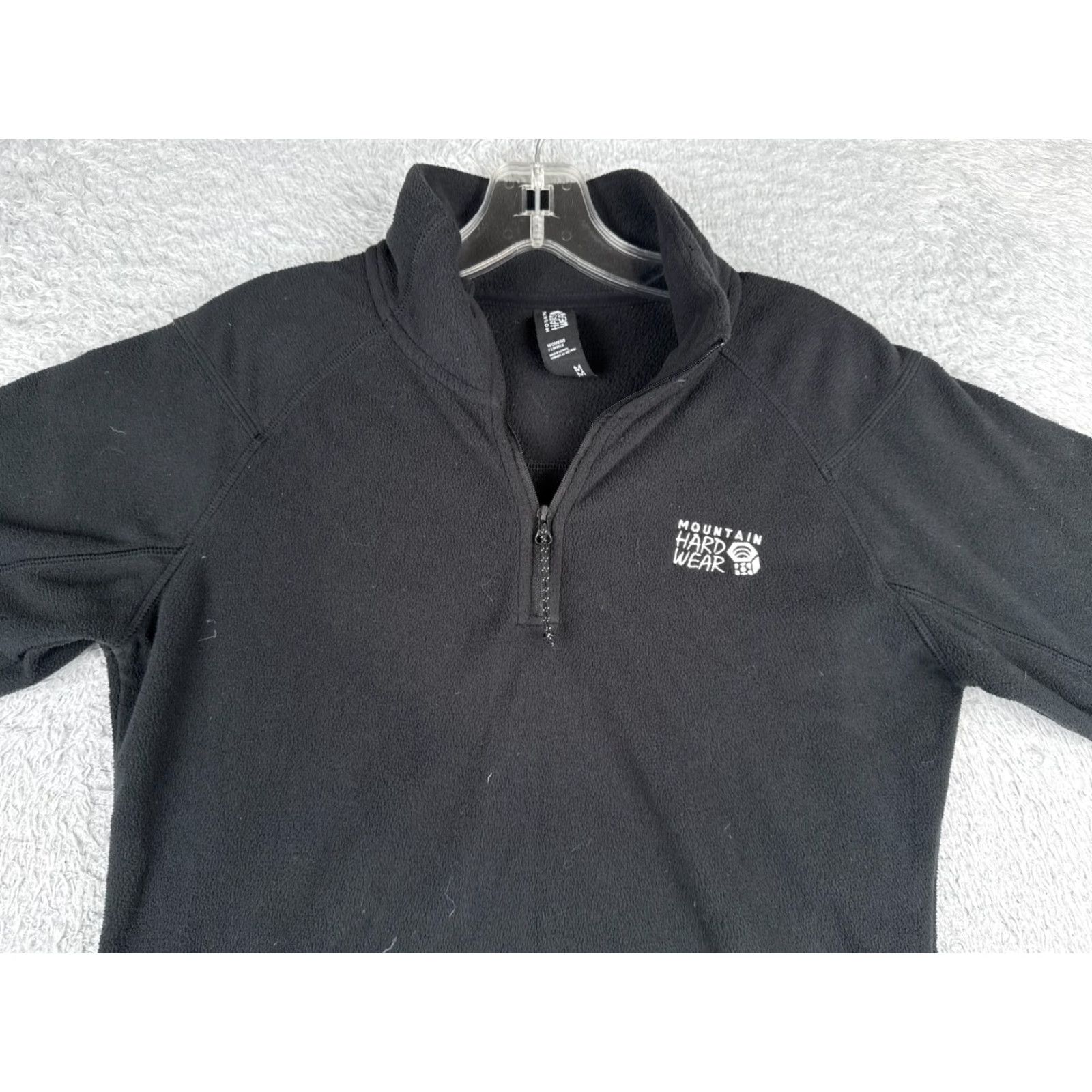 Mountain Hardwear Mountain Hardwear Sweatshirt Women Medium Black 1/4 Zip Pullover Fleece - Mock Neck, Long Sleeve, 100% Polyester, Logo, Activewear, Regular Fit Size M / US 6-8 / IT 42-44 - 4 Thumbnail