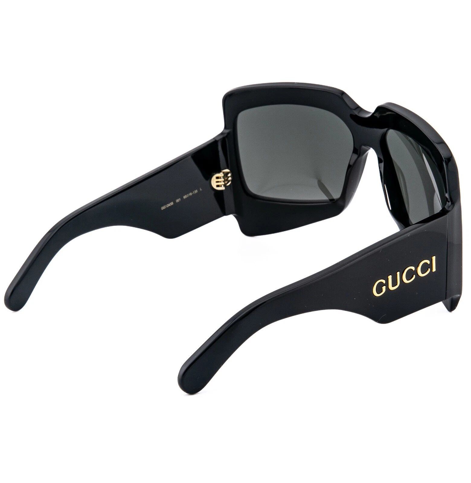 Gucci GUCCI GG1243S AUTHENTIC Black Oversized Geometric 1243 001 Size ONE SIZE - 7 Thumbnail
