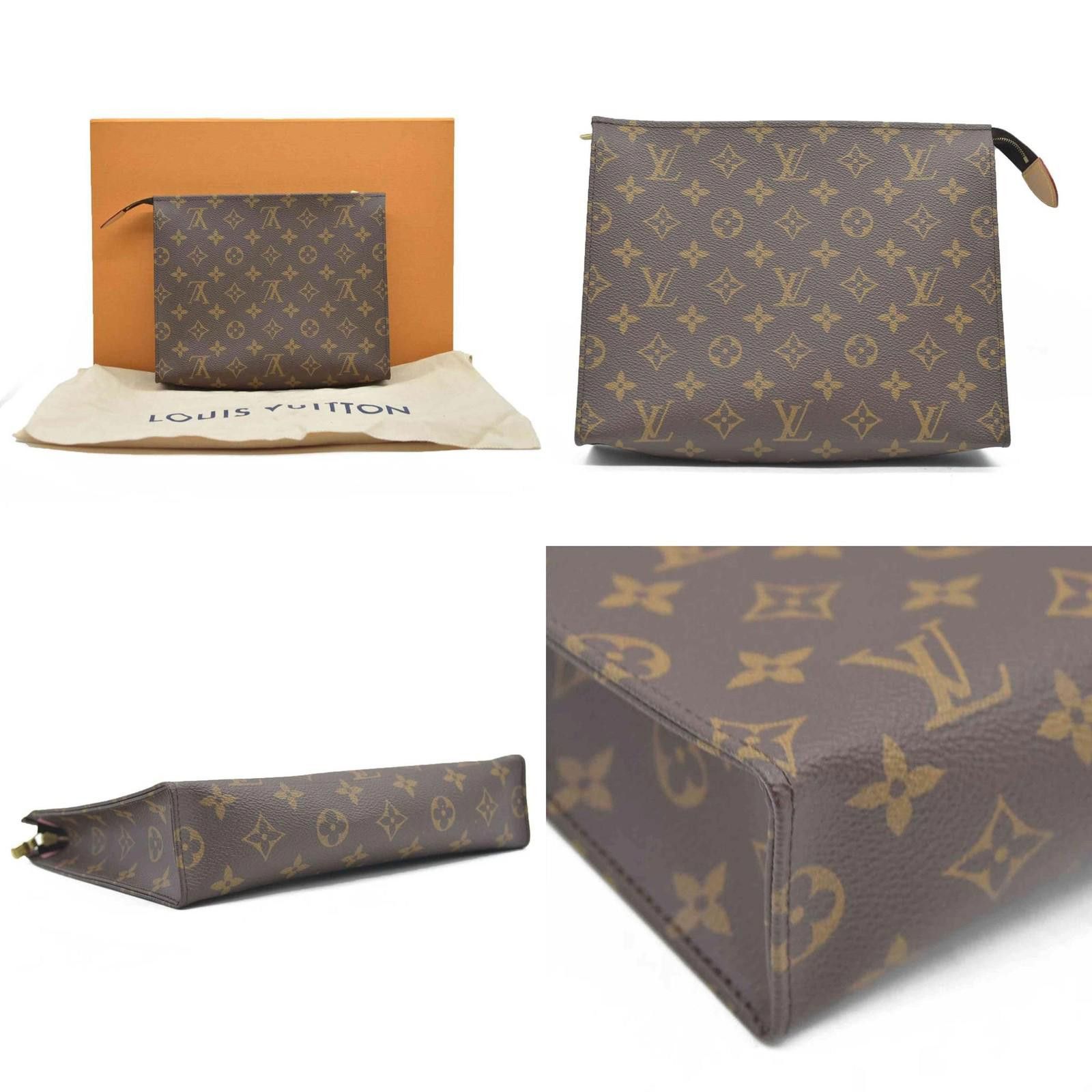 Louis Vuitton $1290 Louis Vuitton Monogram Toiletry Pouch 26 Pink RFID Size ONE SIZE - 2 Thumbnail