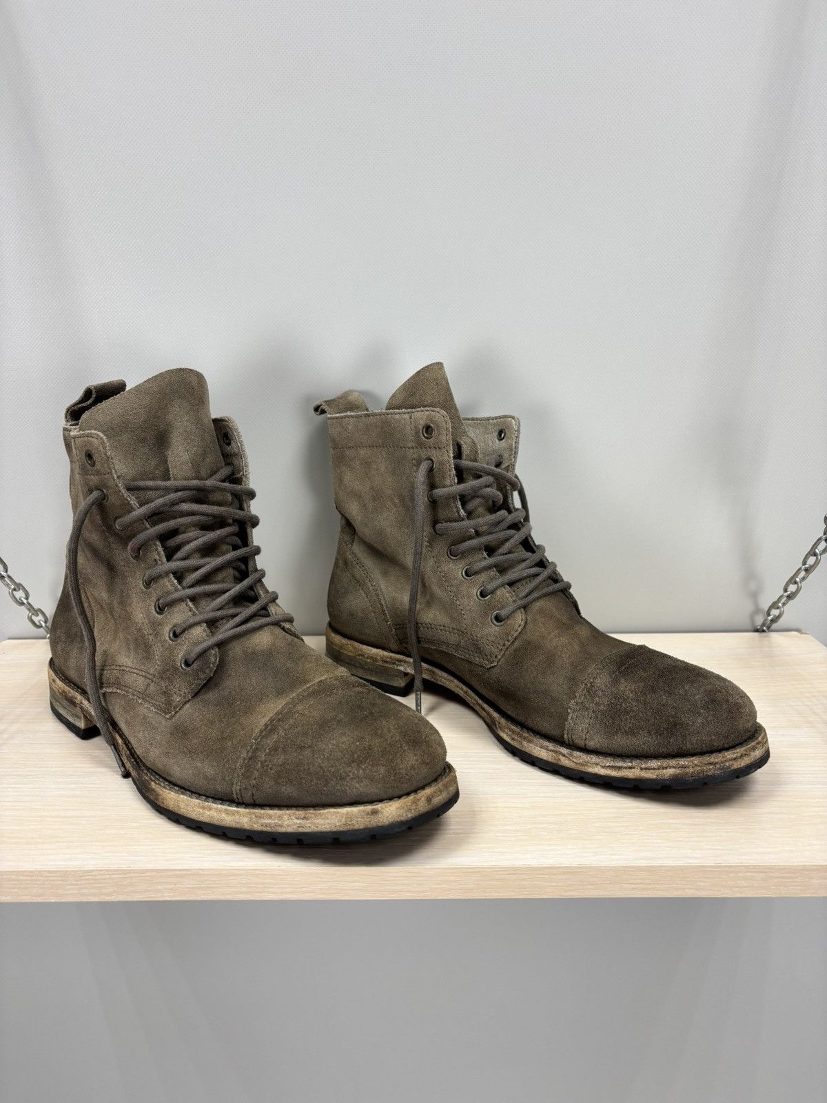 Mens boots AllSaints Size 42 Color Brown
