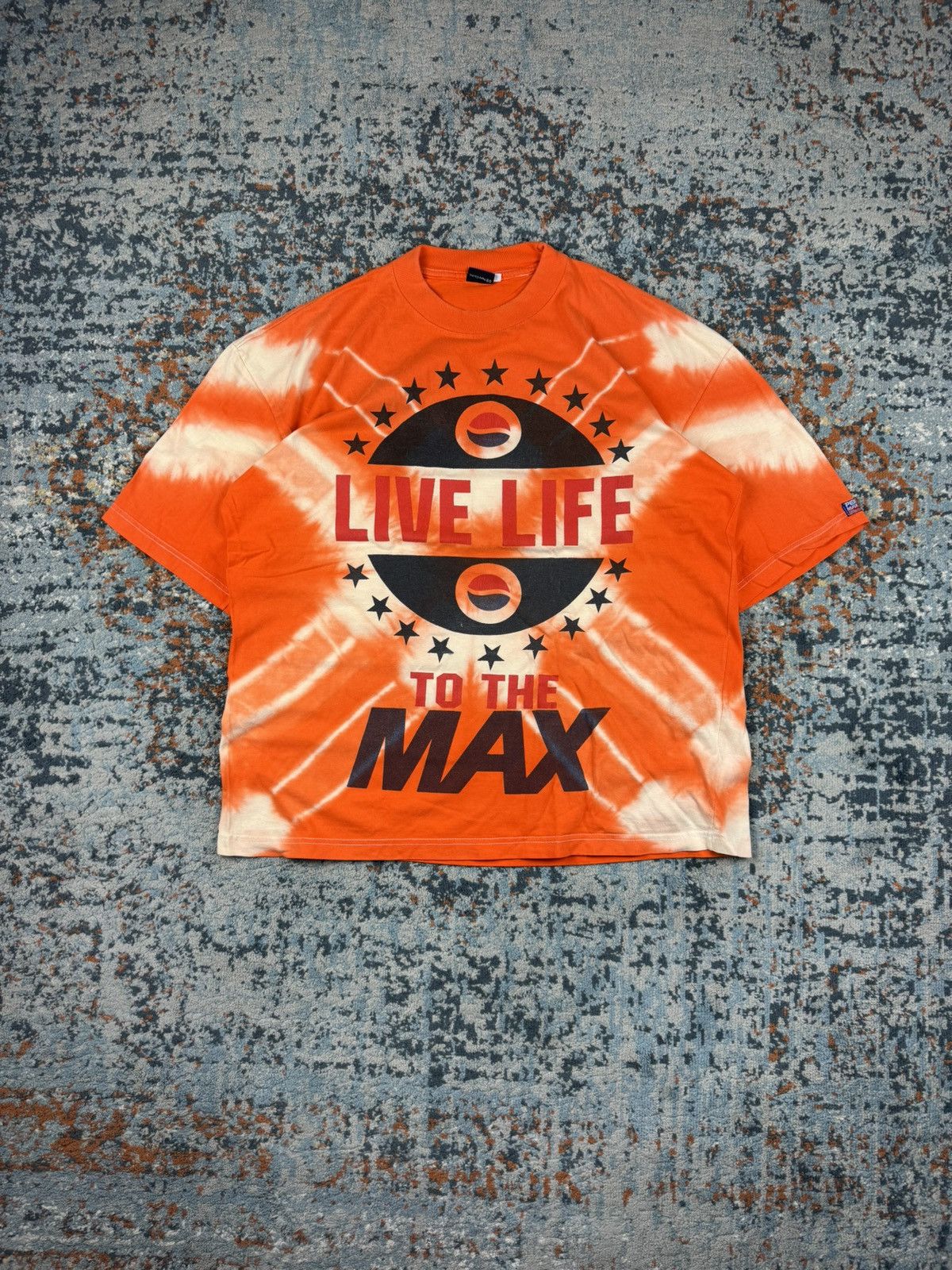 Pepsi × Vintage Vintage 90s Pepsi Max tie dye graphic tee festival Coca Cola Size US XL / EU 56 / 4 - 1 Thumbnail