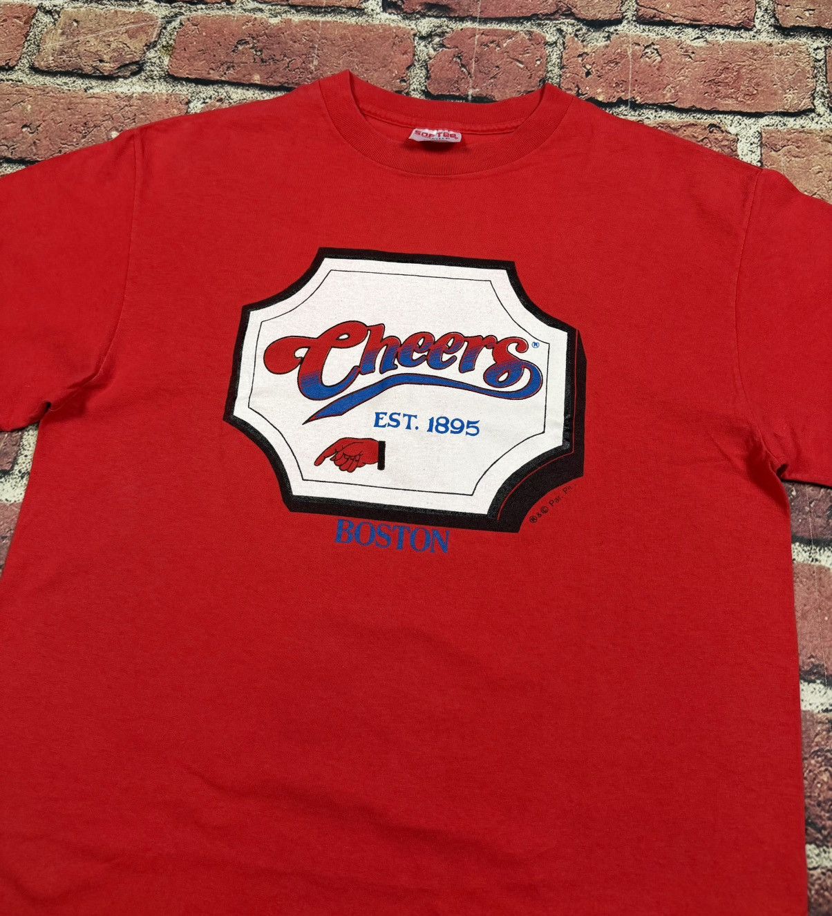 TEE JAYS Vintage Cheers TV Show Promo Boston Bar Single Stitch Tee Size US L / EU 52-54 / 3 - 4 Thumbnail