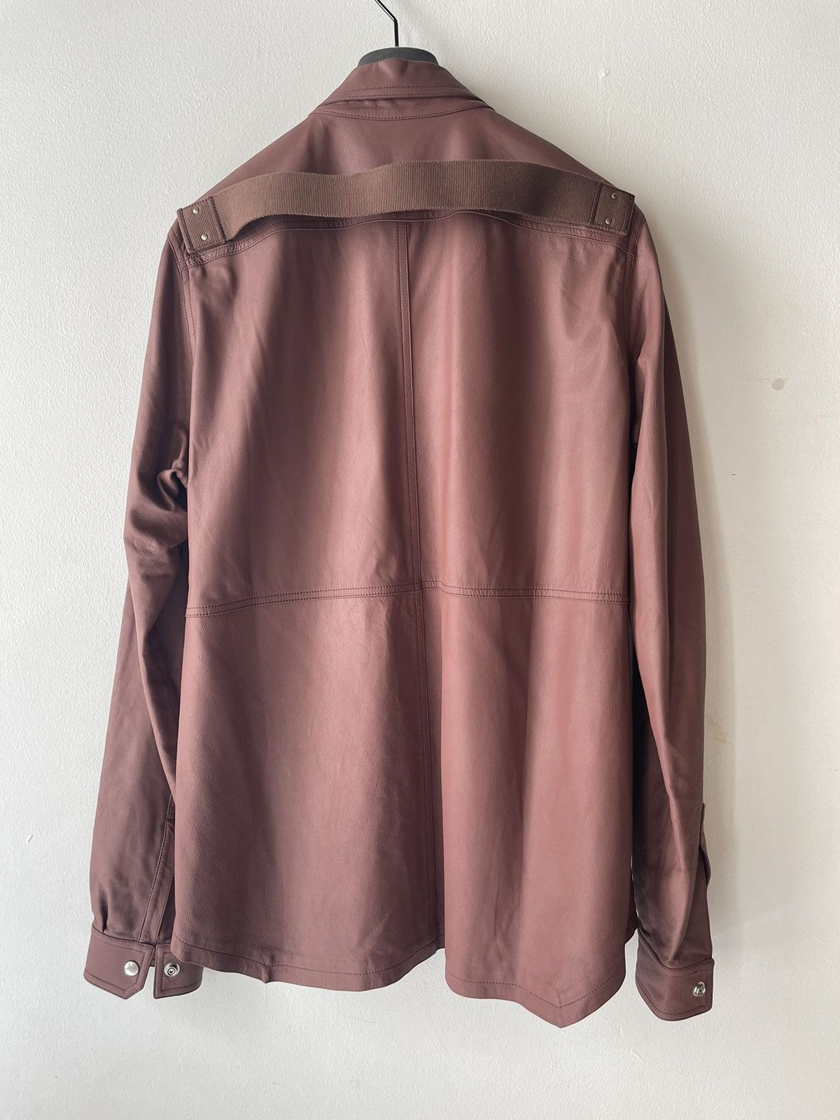 Rick Owens SS21 Phlegethon Leather Outershirt Size US M / EU 48-50 / 2 - 3 Thumbnail