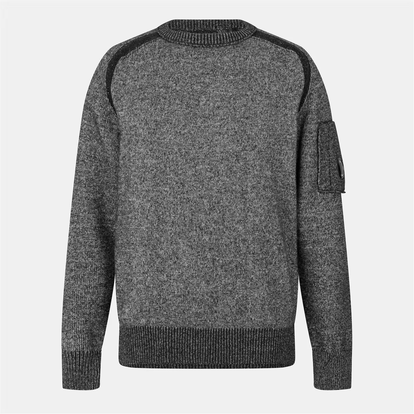 C.P. Company o1g2r1mq0426 Crew Knitted Turtle Neck Jumper in Grey Size US S / EU 44-46 / 1 - 1 Thumbnail