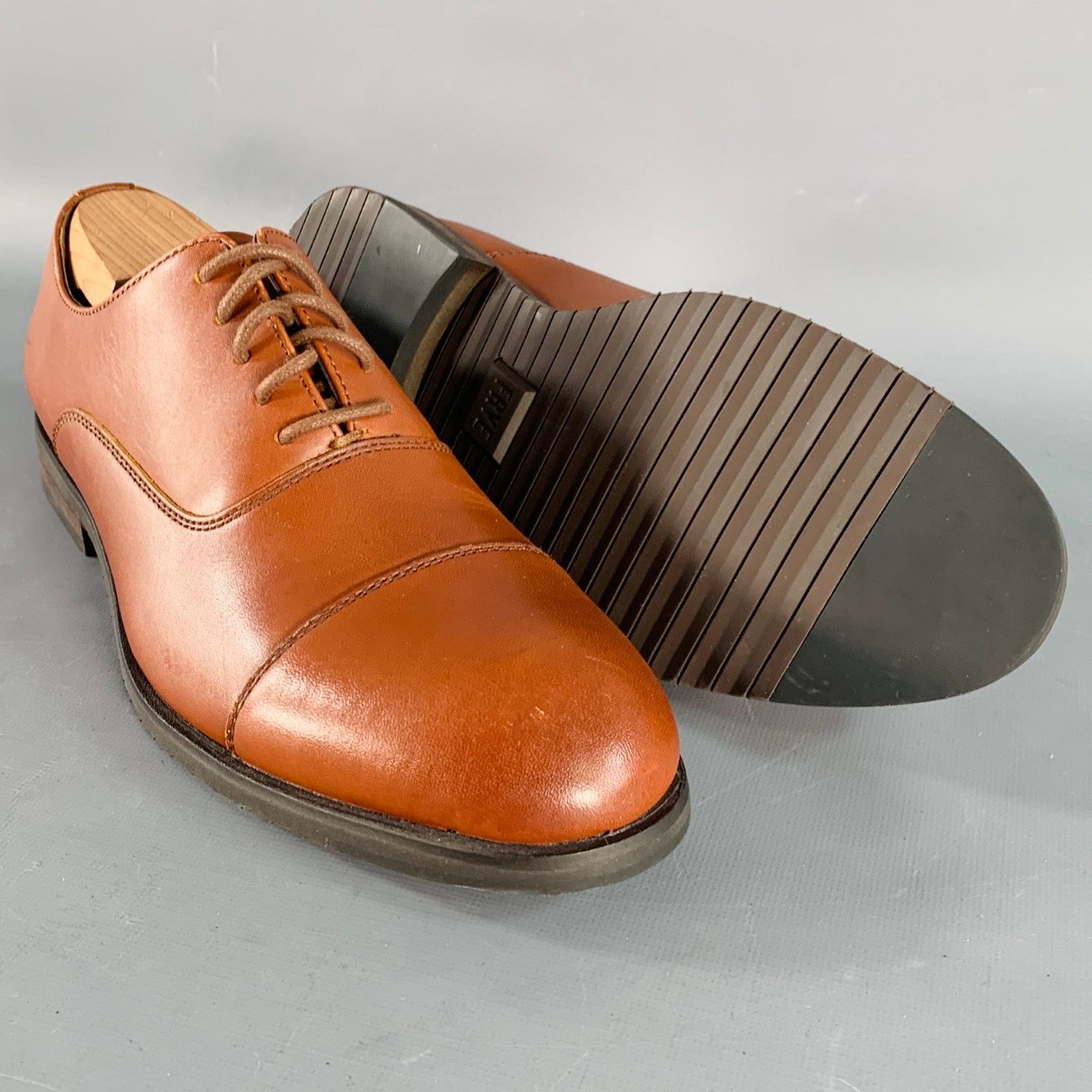 Frye FRYE Size 8.5 Tan Leather Cap Toe Oxford Lace-Up Shoes Size US 8.5 / EU 41-42 - 5 Thumbnail