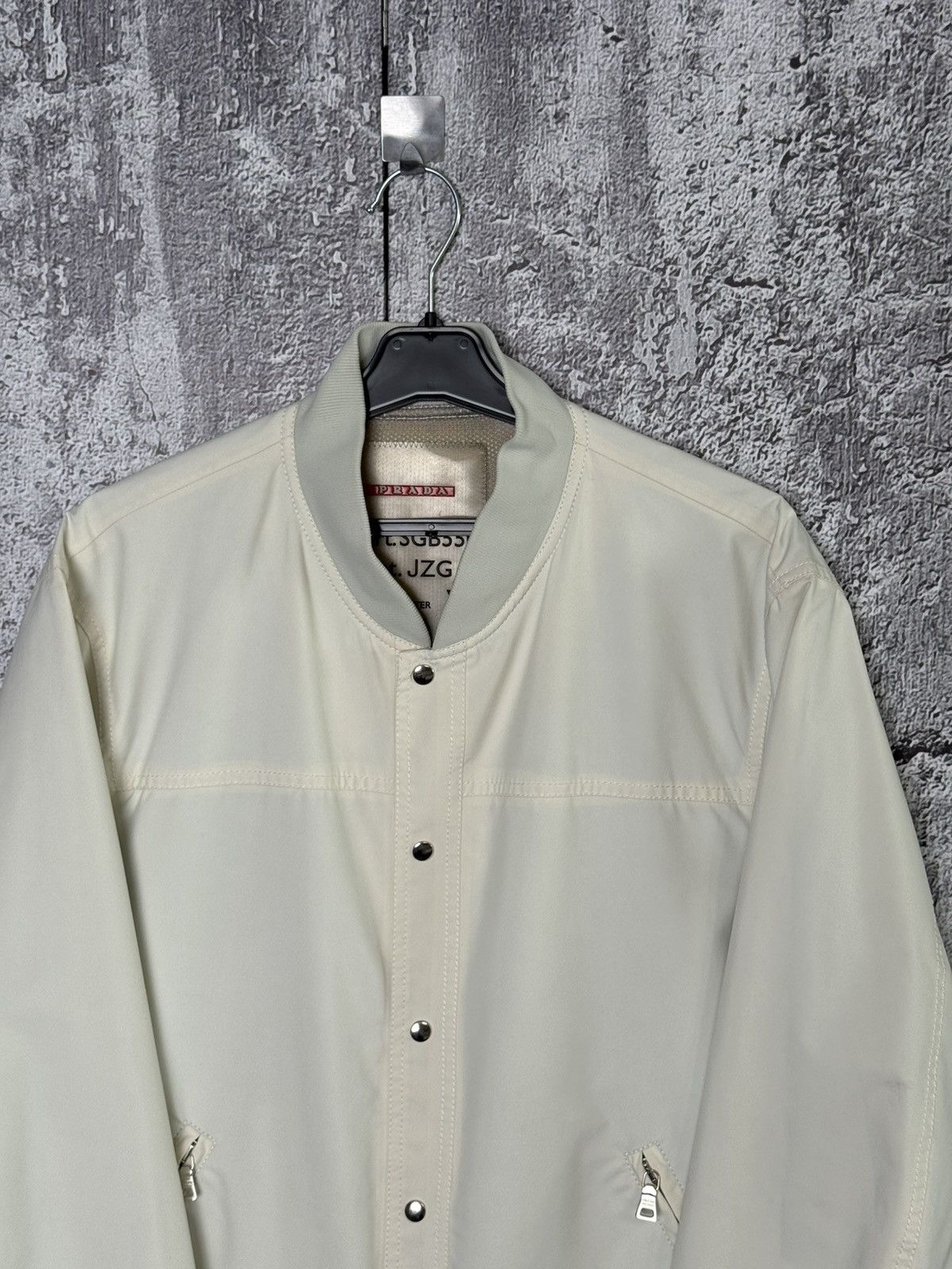 Prada Prada Sport Gore-Tex White Technical Bomber Jacket Size 56 Size US XL / EU 56 / 4 - 2 Thumbnail