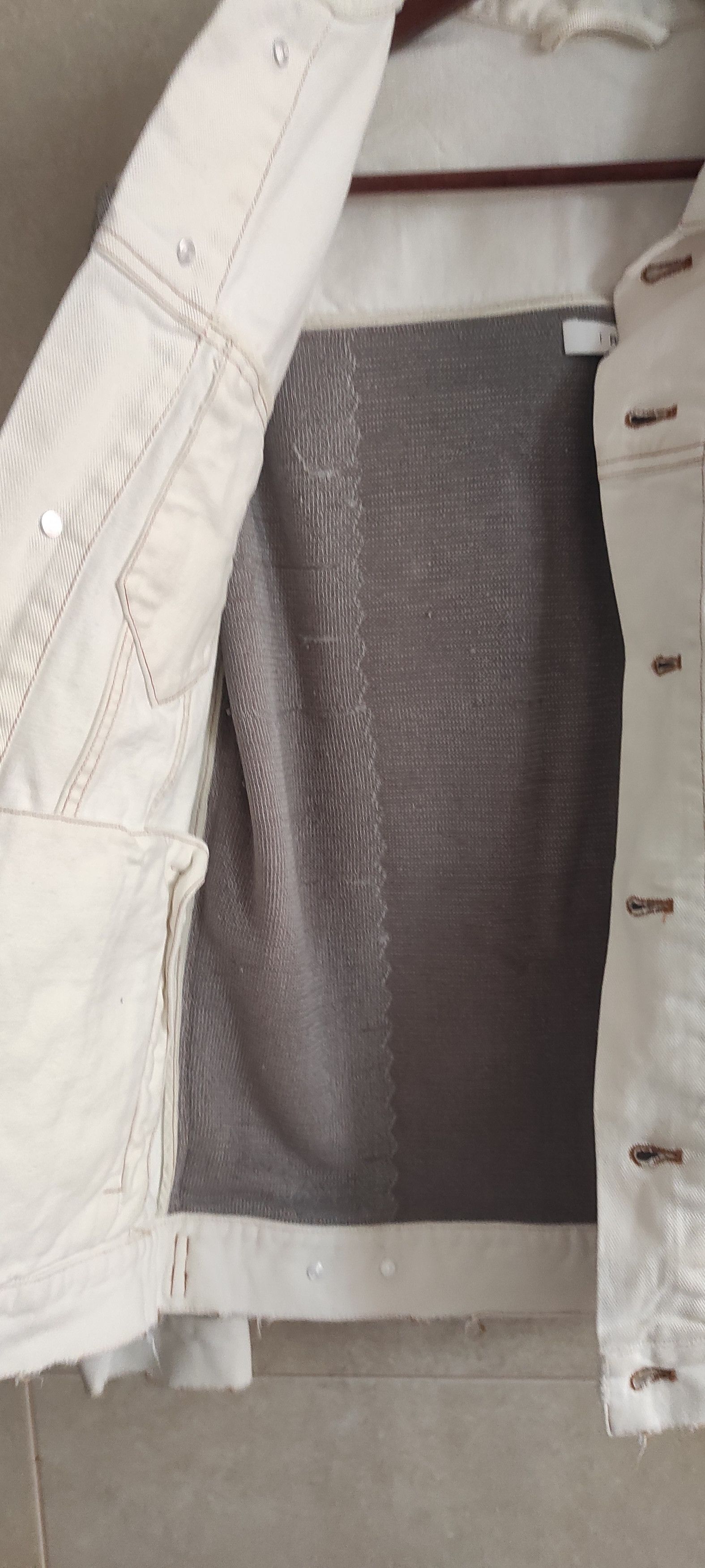 Iro Iro "Nanopo" frayed Denim Jacket Sequined Sleeves and Back. Size M / US 6-8 / IT 42-44 - 8 Thumbnail